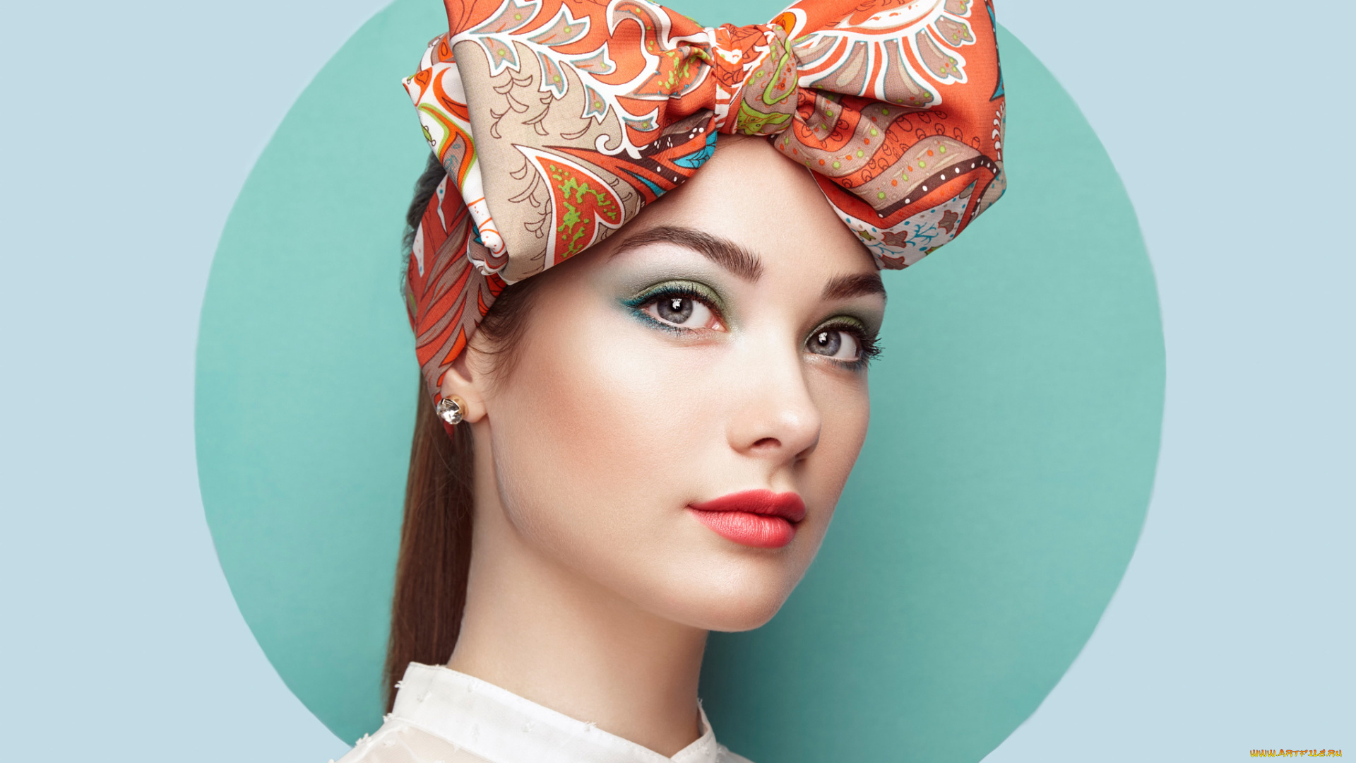 девушки, -unsort, , лица, , портреты, oleg, gekman, головной, убор, макияж, beauty, fashion, young, woman, portrait, of, beautiful