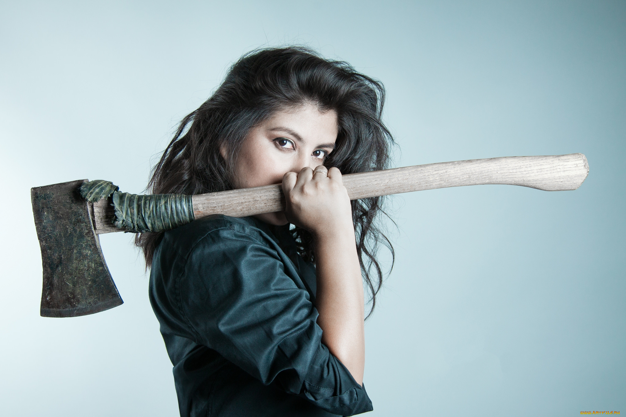 девушки, -unsort, , девушки, с, оружием, топор, взгляд