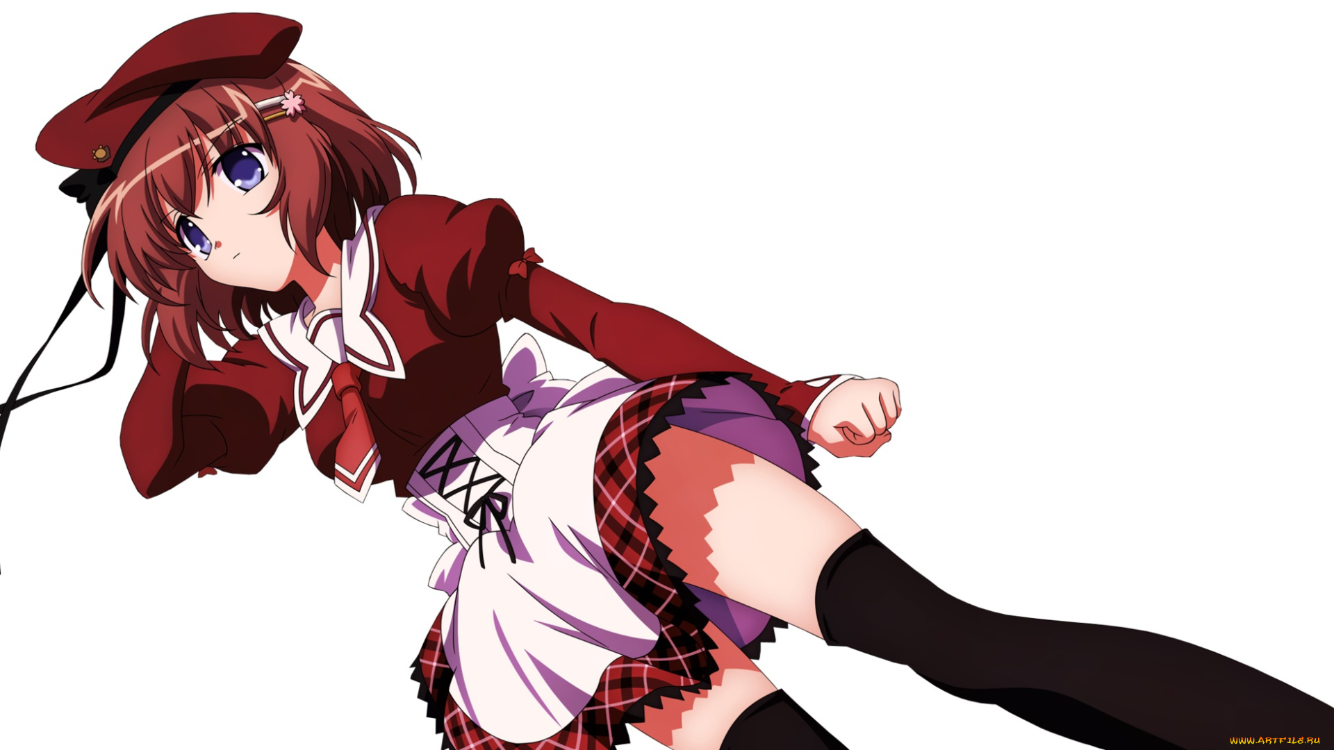 11, eyes, аниме, 11eyes, девушка, фон, взгляд