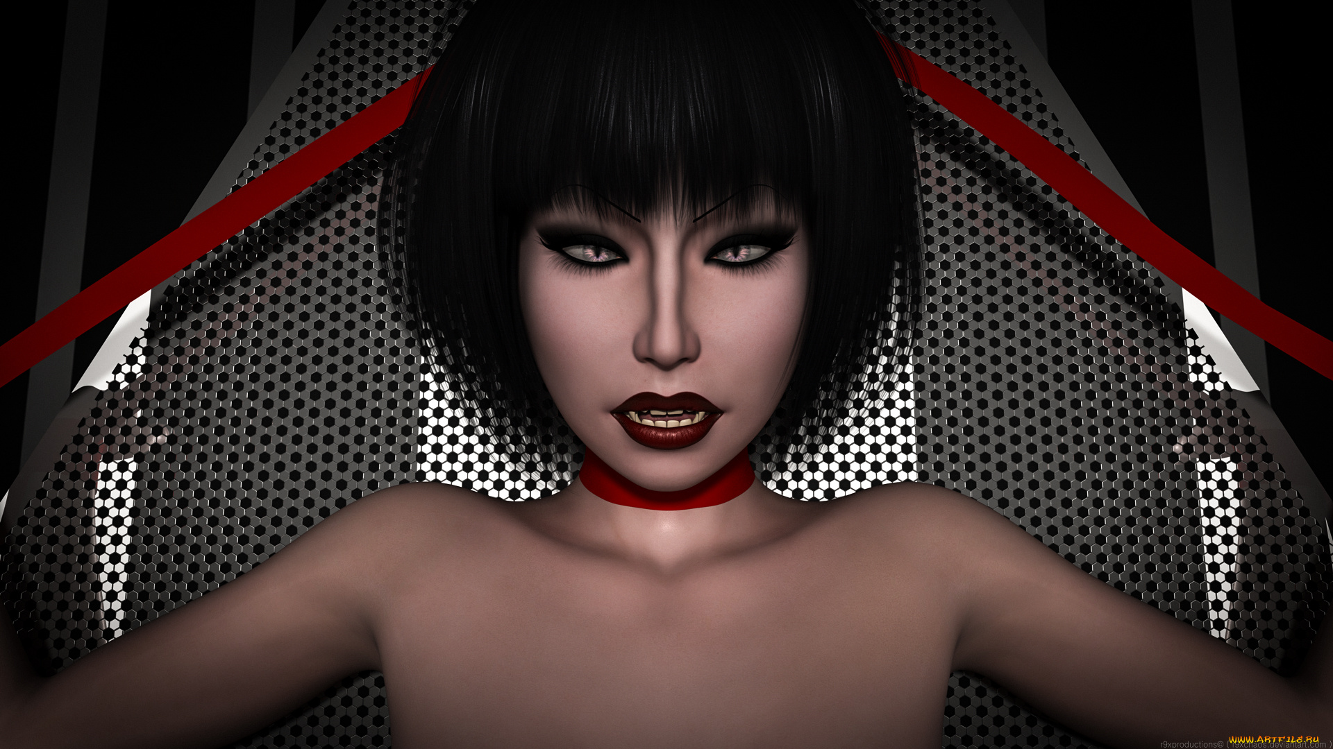 3д, графика, портрет, , portraits, девушка, взгляд, фон