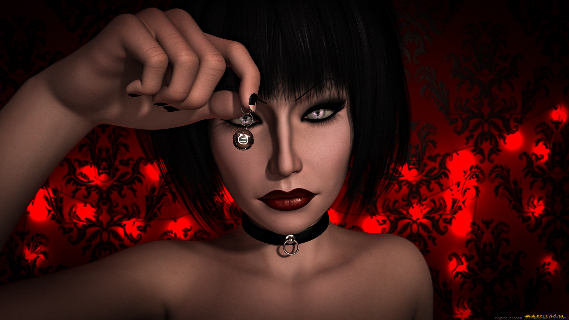 3д, графика, портрет, , portraits, фон, взгляд, девушка