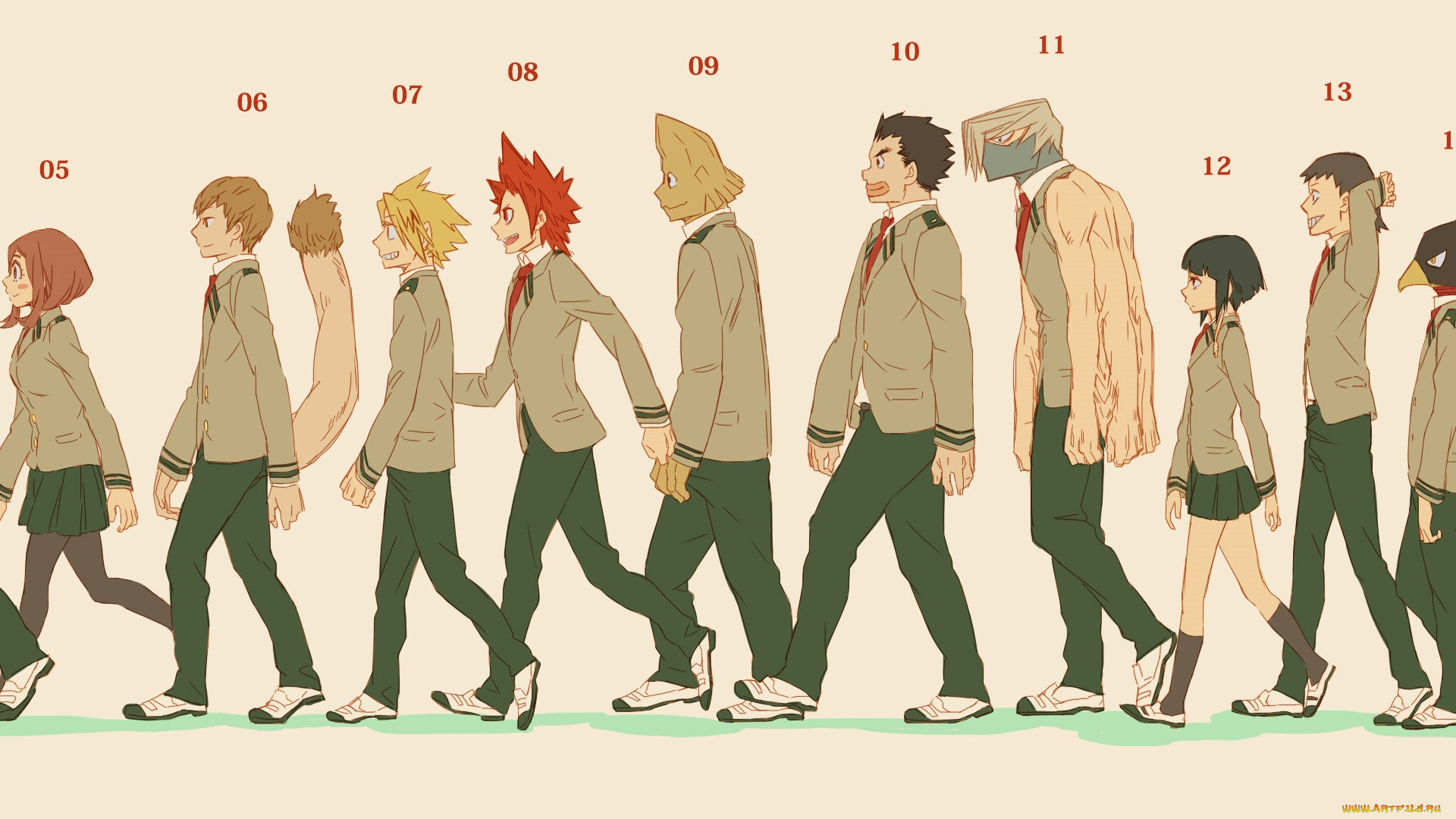 аниме, boku, no, hero, academia, персонажи