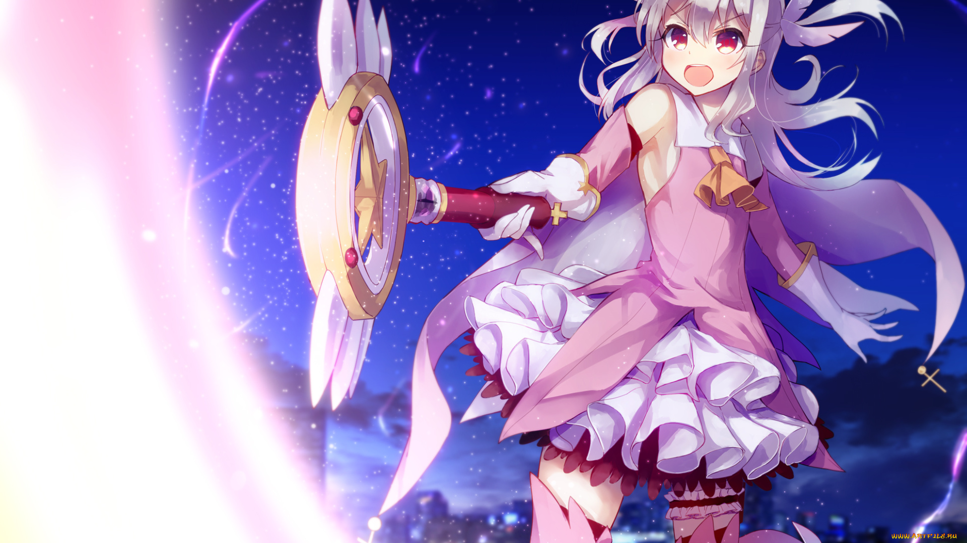 аниме, fate, stay, night, девушка