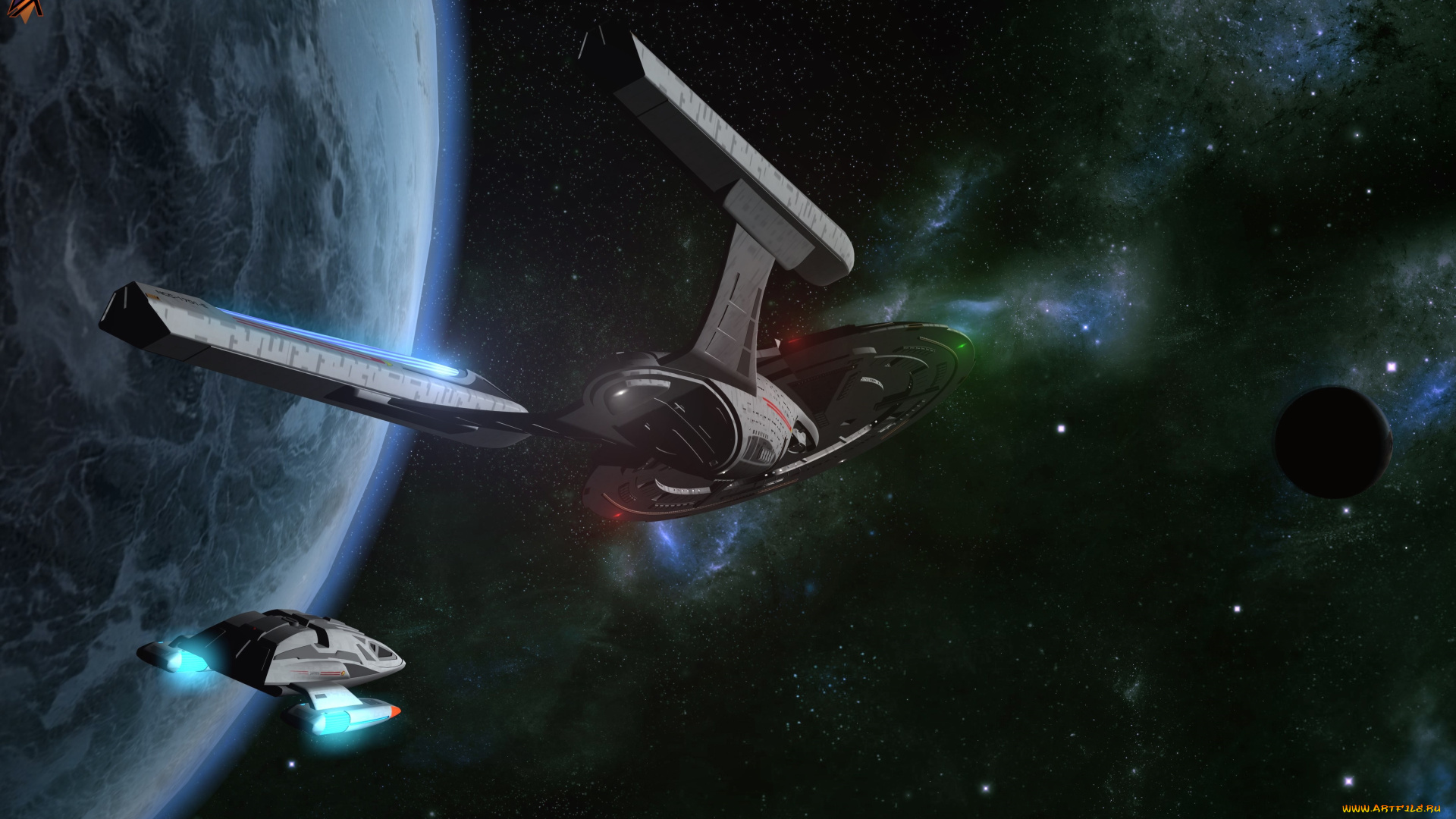 космос, арт, космический, корабль, полет, вселенная, планета