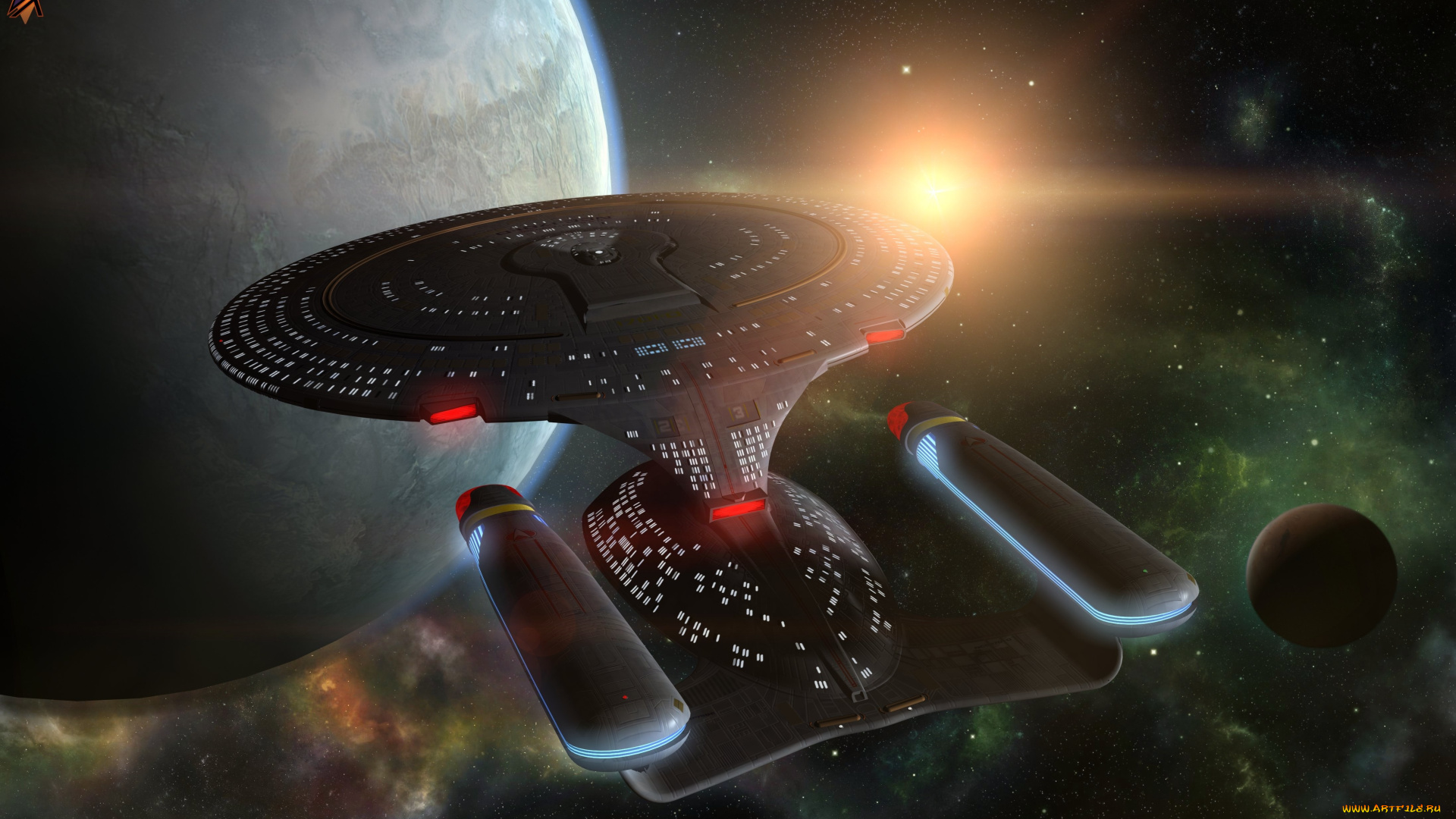 космос, арт, космический, корабль, полет, вселенная, планета
