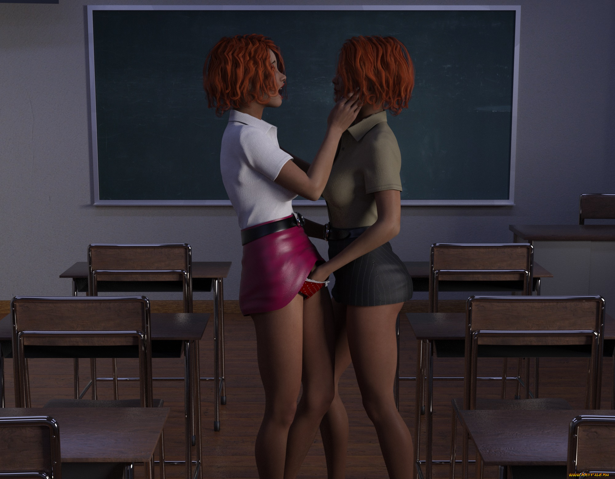 3д, графика, люди, , people, фон, взгляд, девушки