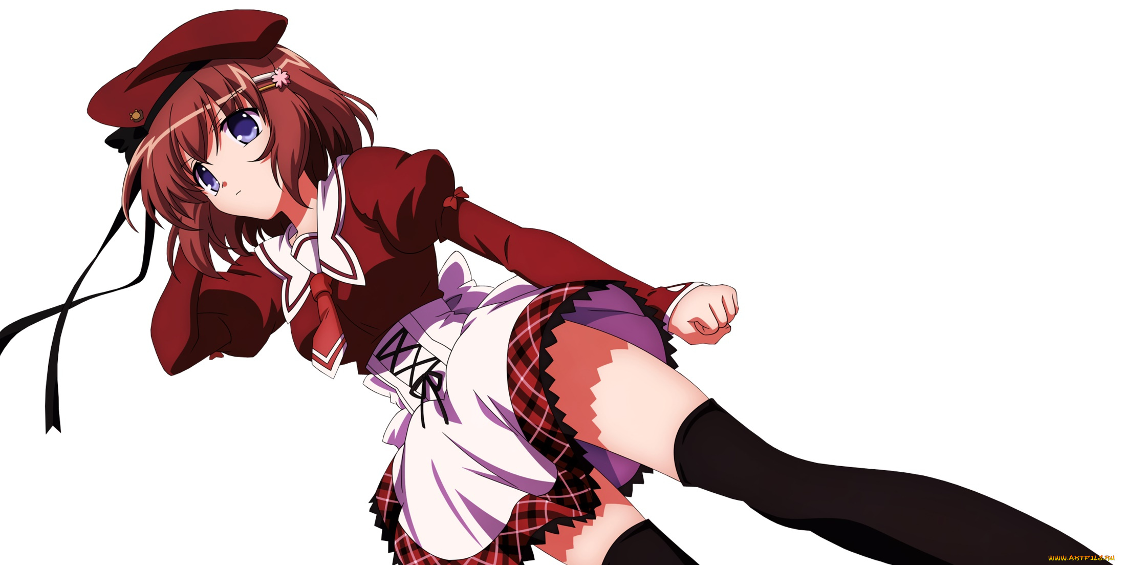 11, eyes, аниме, 11eyes, девушка, фон, взгляд