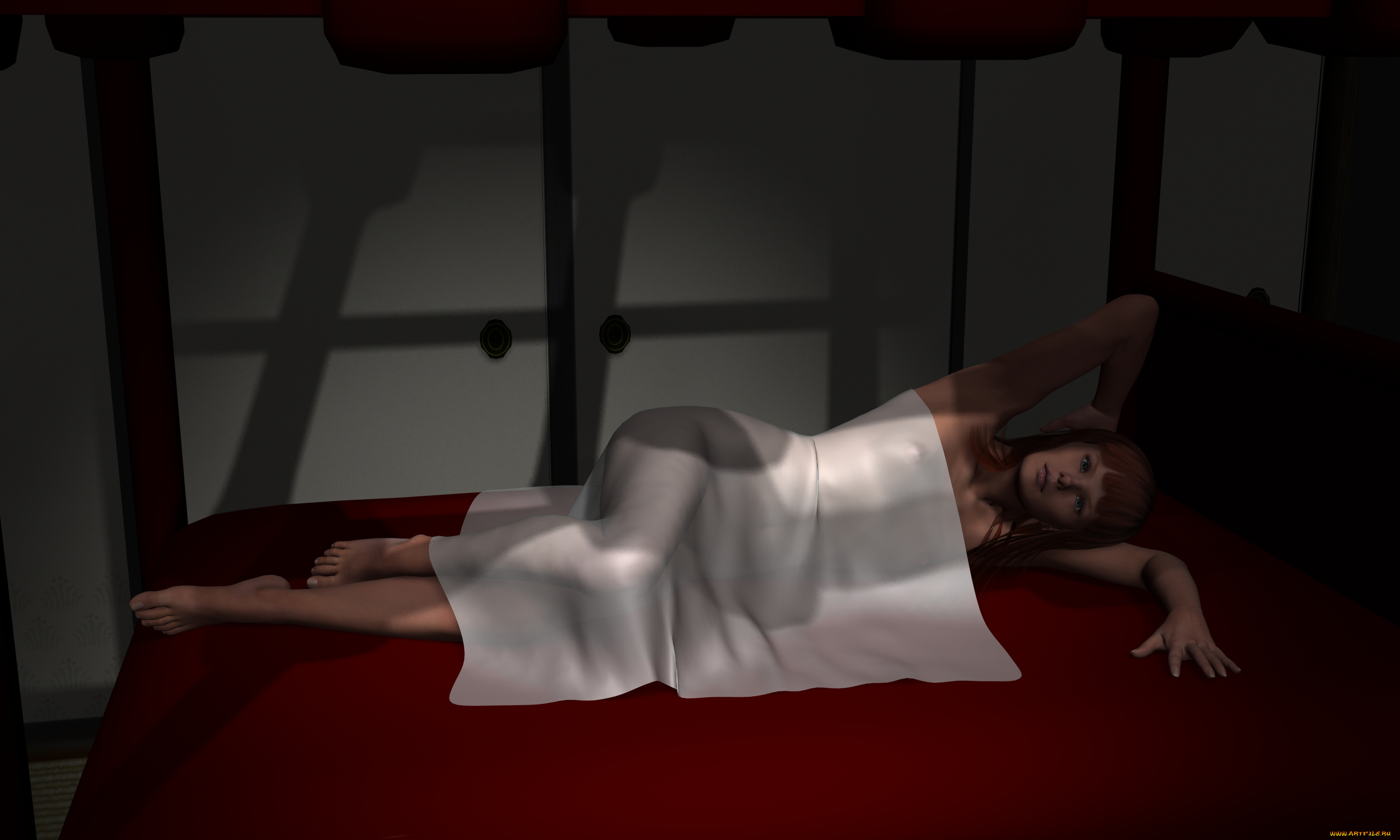 3д, графика, люди, , people, девушка, взгляд, фон