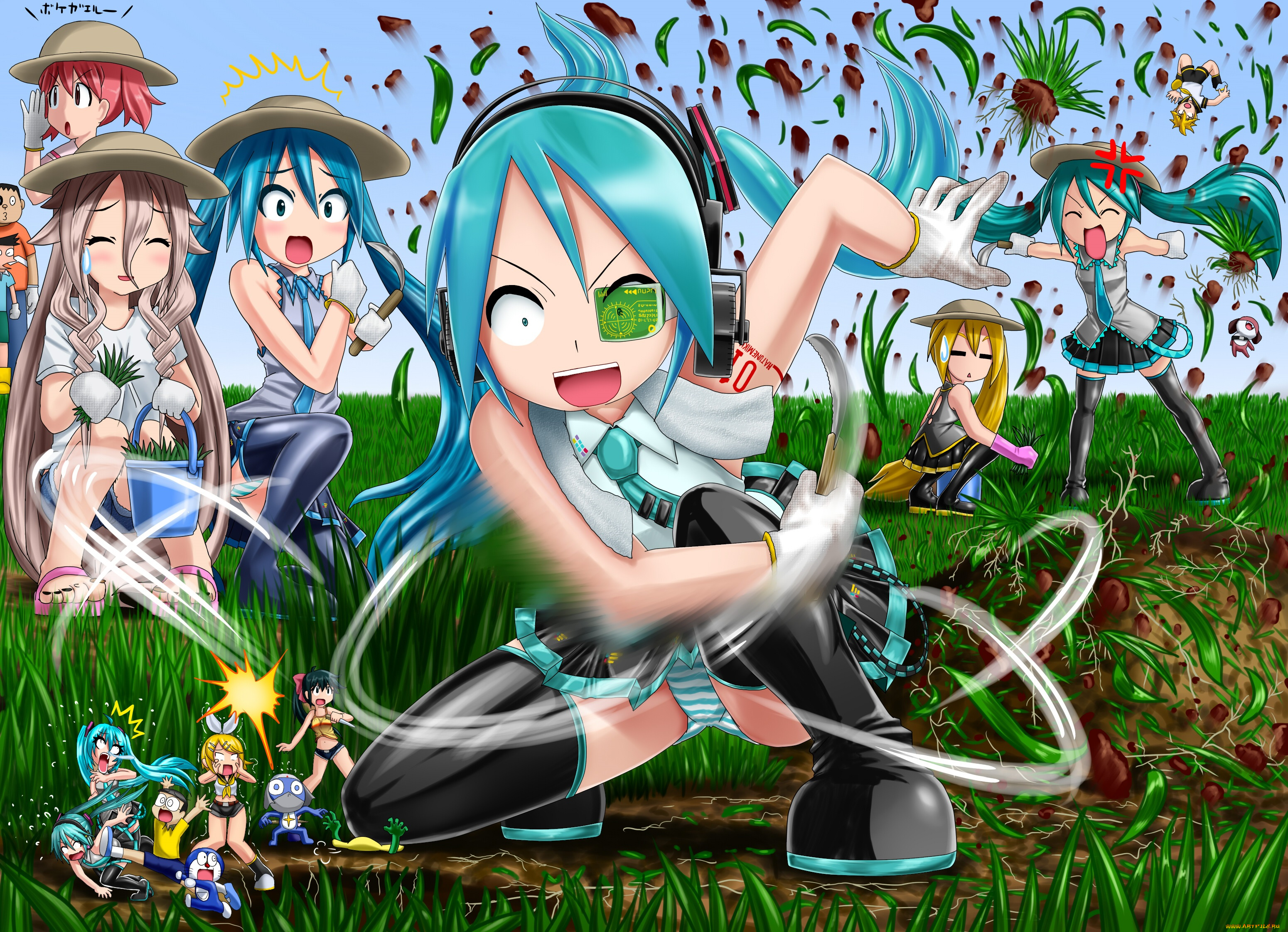 аниме, vocaloid, девочки