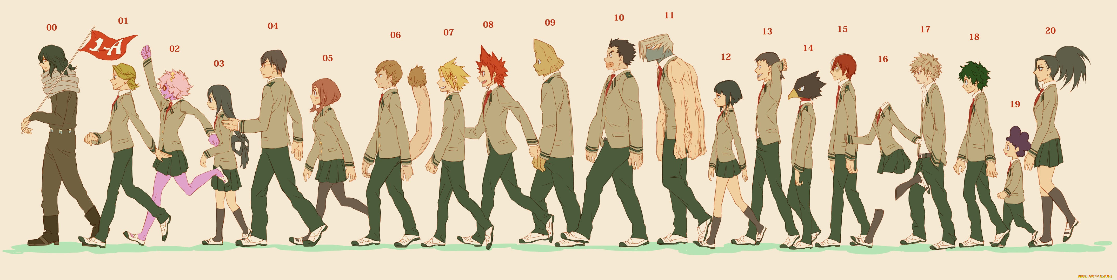 аниме, boku, no, hero, academia, персонажи