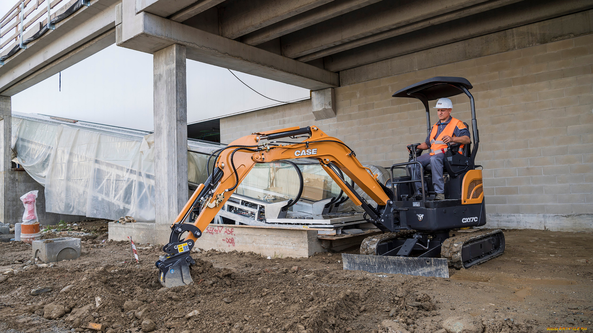 техника, экскаваторы, case