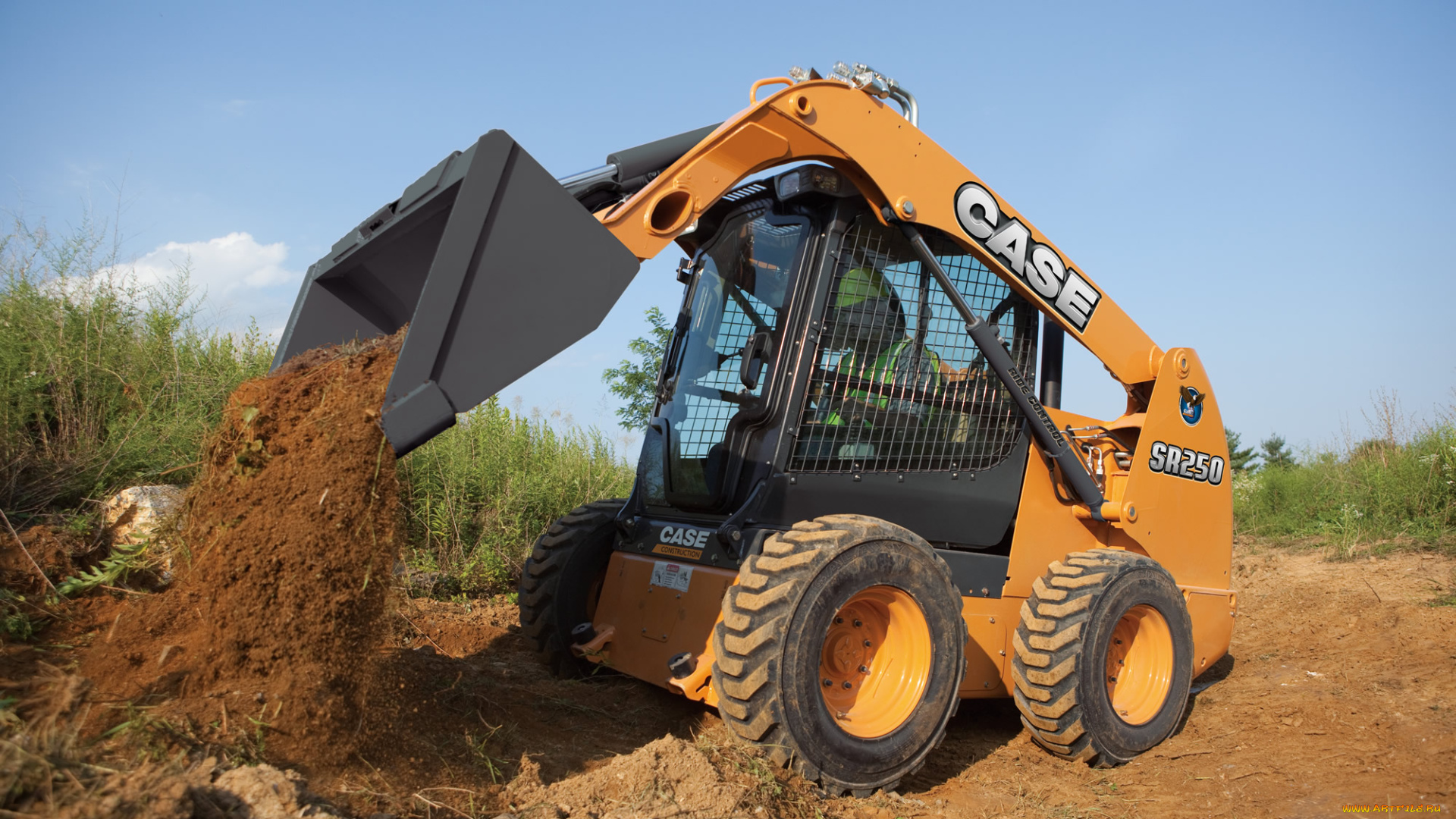 техника, фронтальные, погрузчики, case