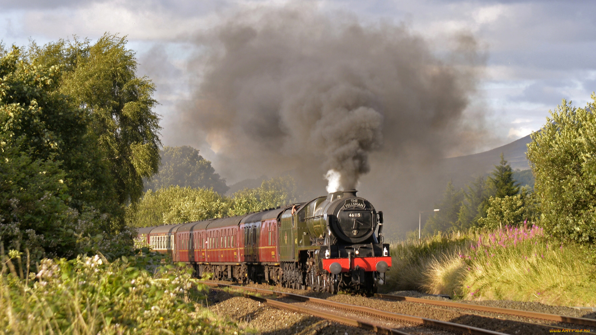 техника, паровозы, паровоз, рельсы