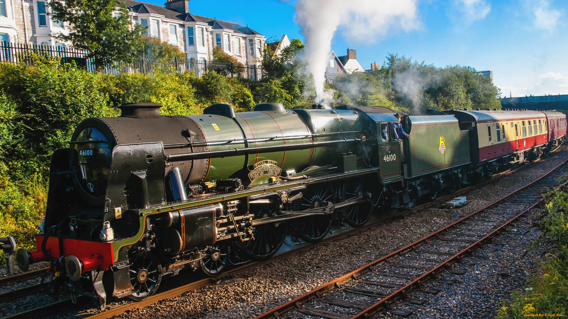 техника, паровозы, паровоз, рельсы