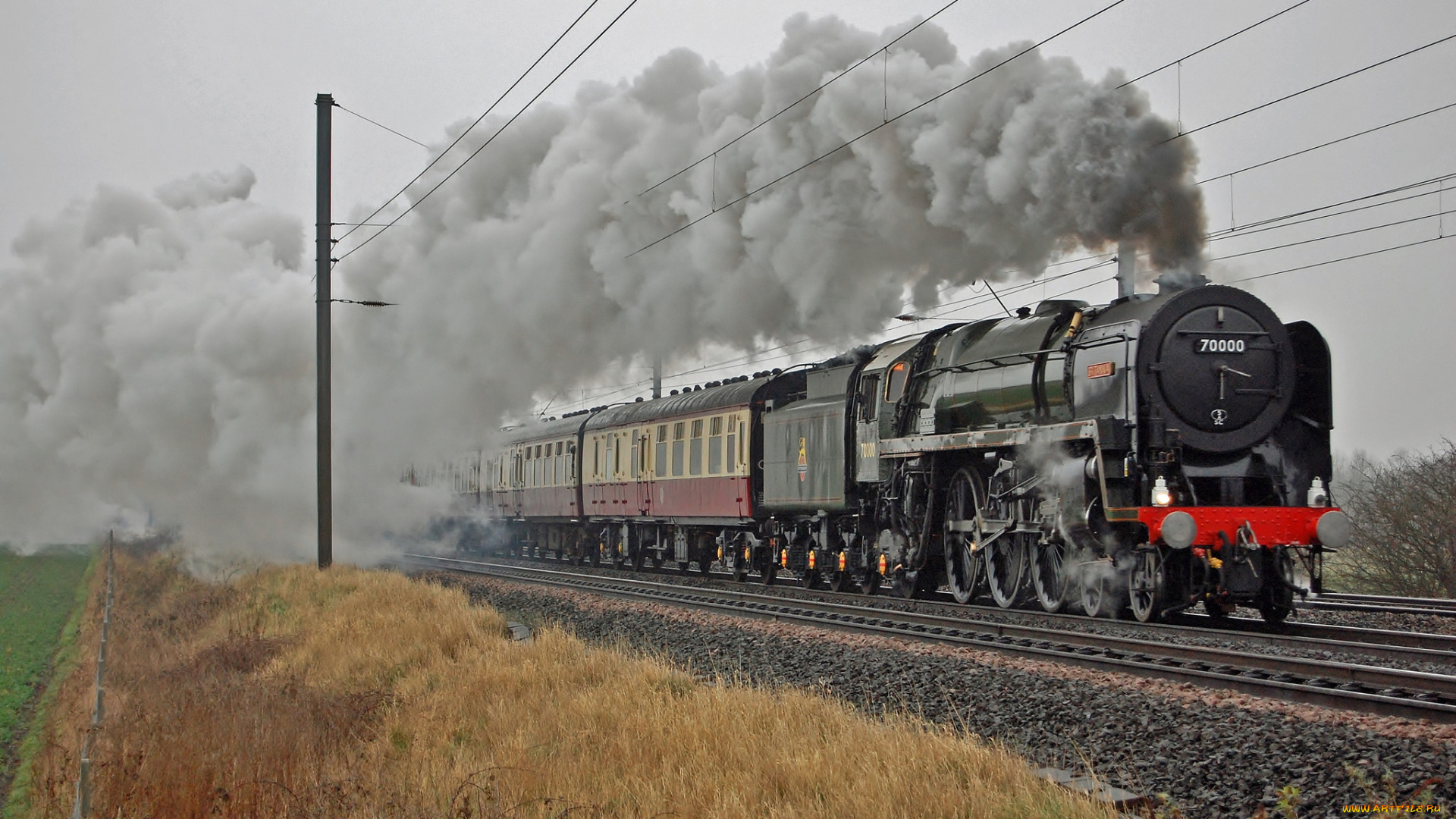 техника, паровозы, паровоз, рельсы