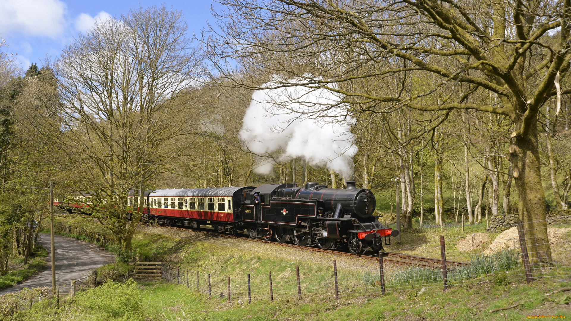 техника, паровозы, паровоз, рельсы