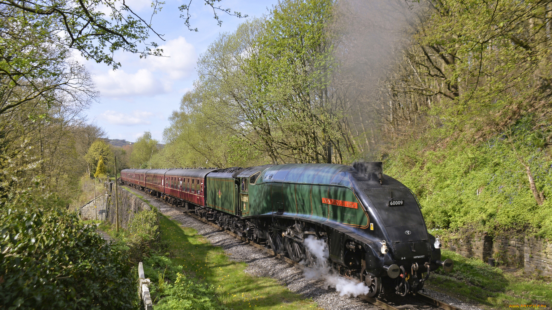 техника, паровозы, паровоз, рельсы