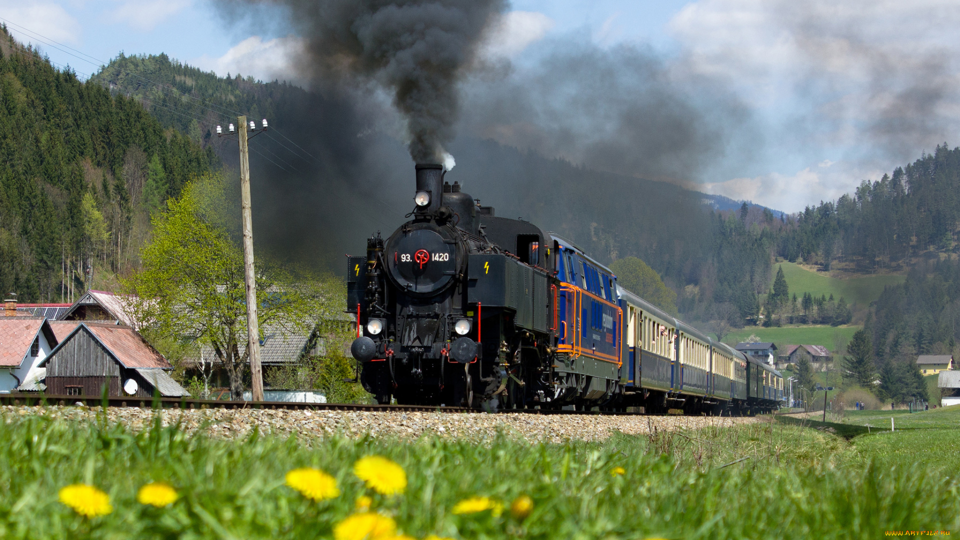 техника, паровозы, рельсы, паровоз