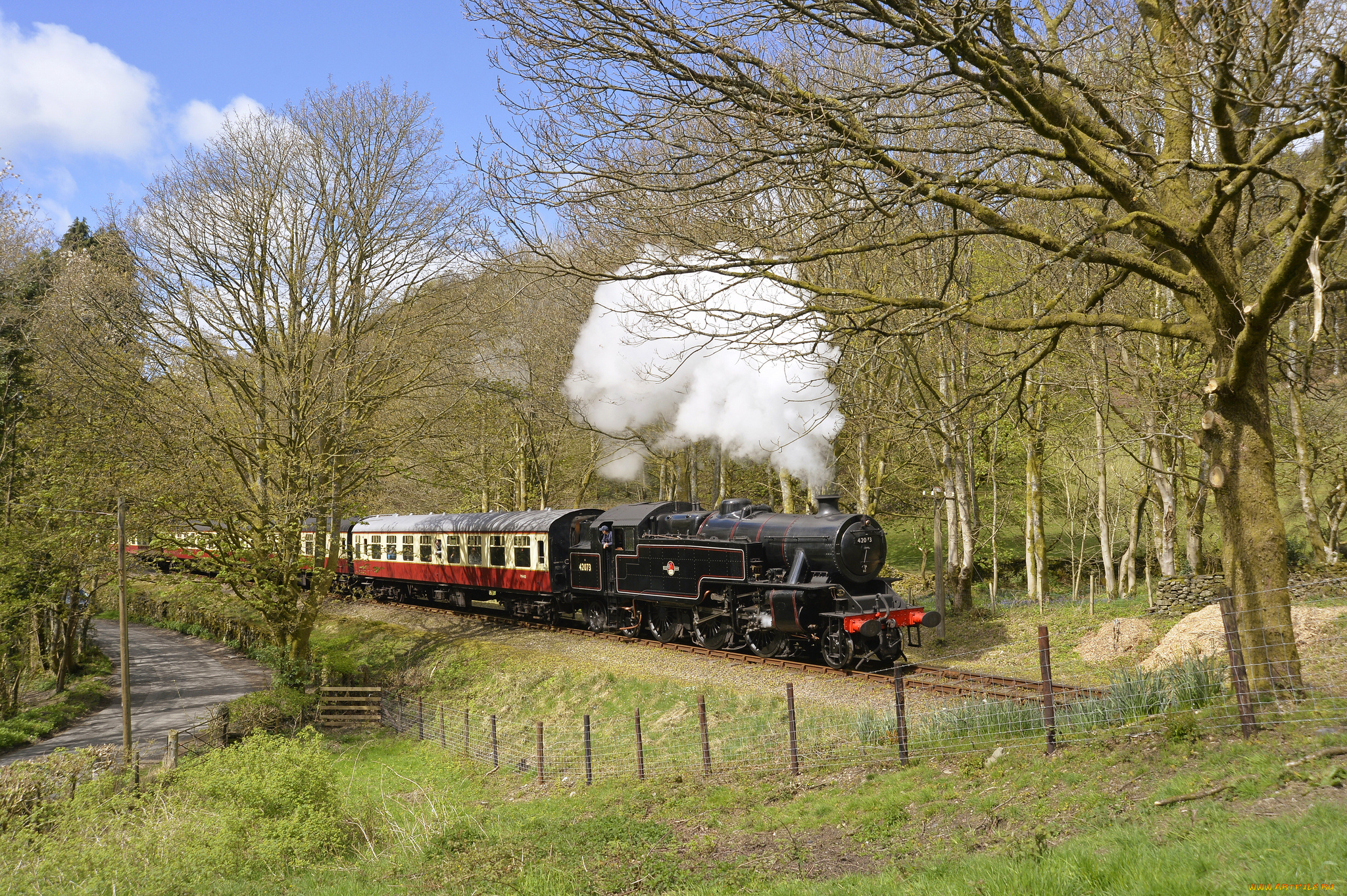 техника, паровозы, паровоз, рельсы