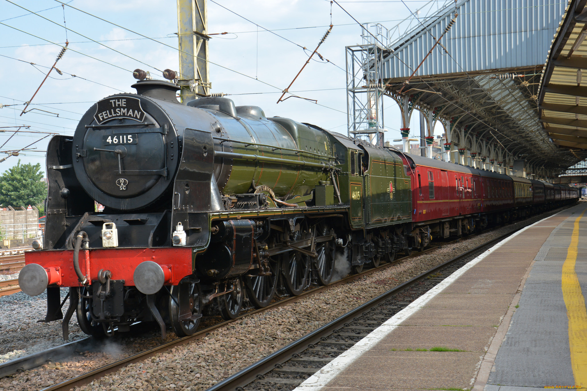 техника, паровозы, локомотив, состав