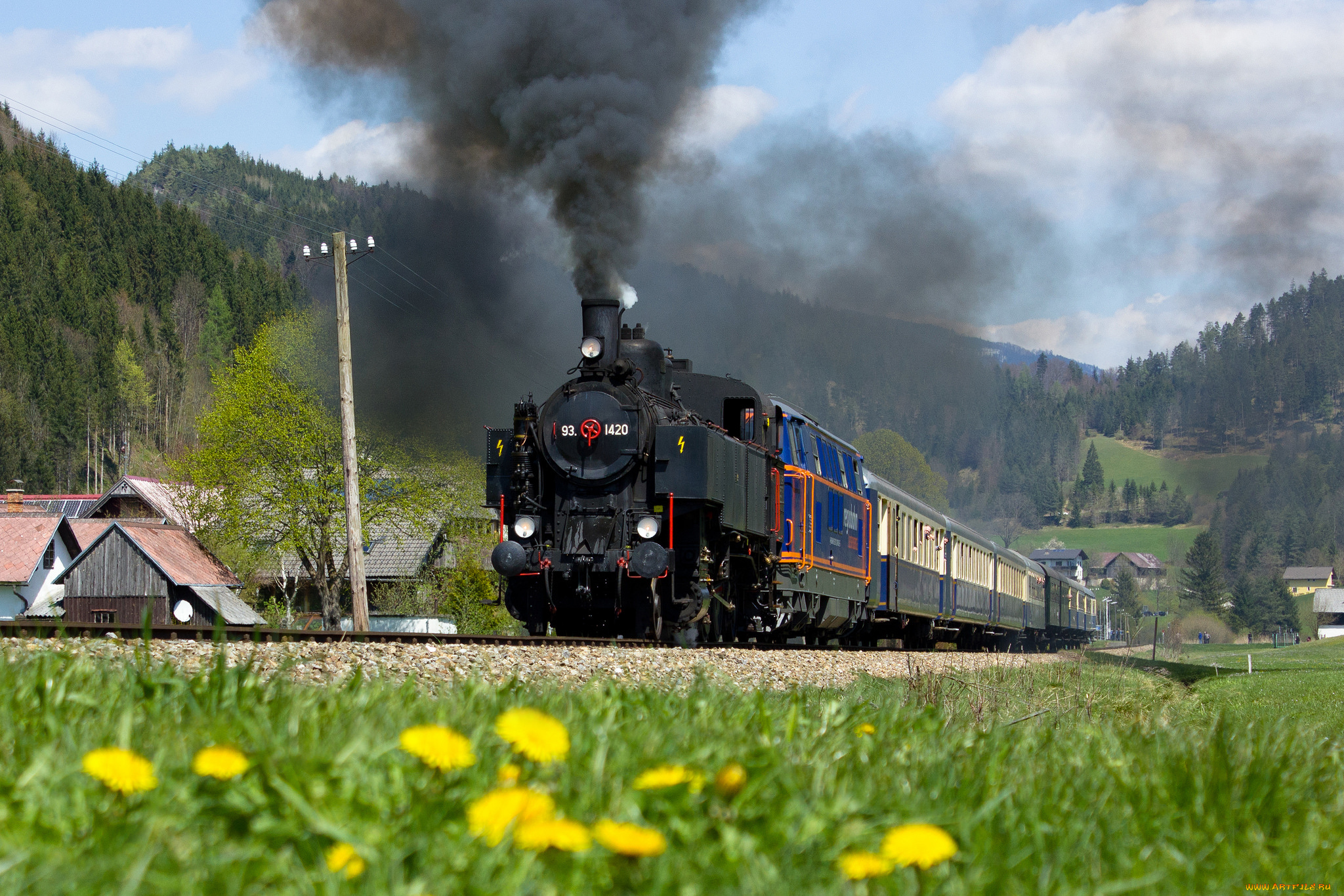 техника, паровозы, рельсы, паровоз