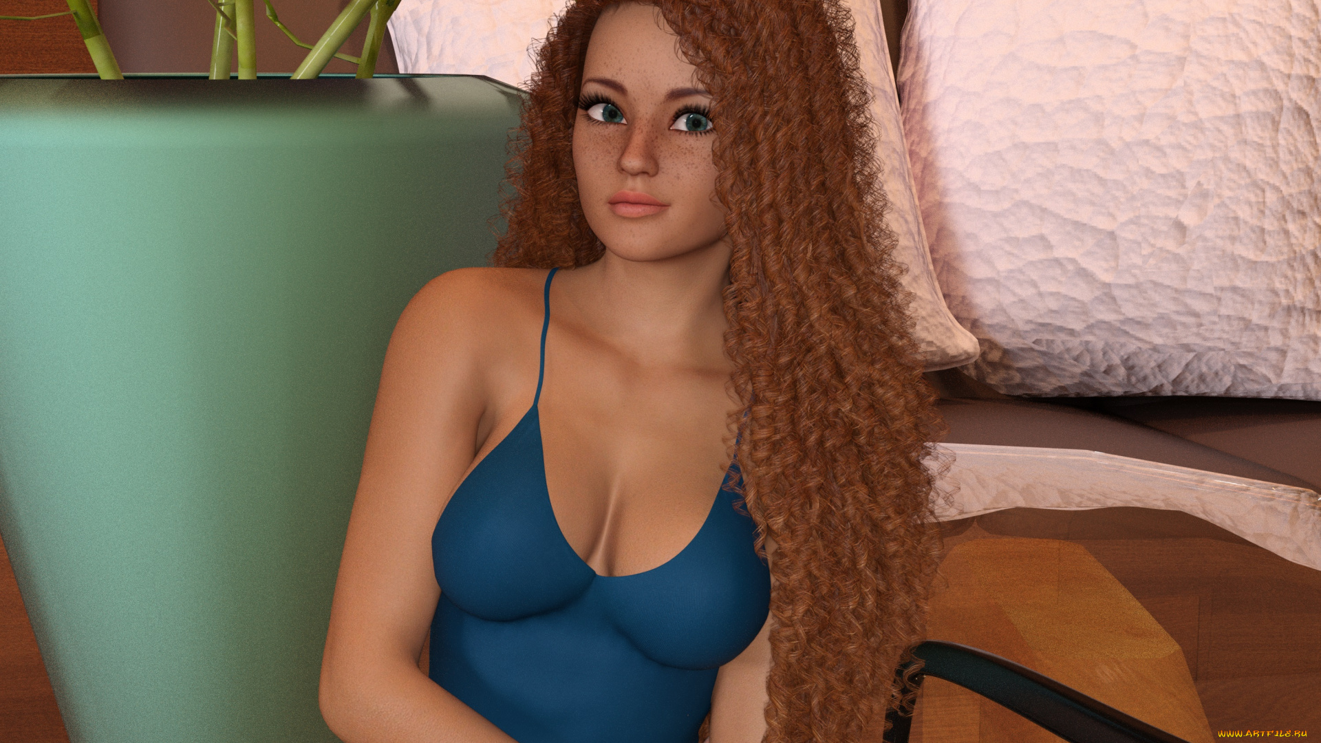 3д, графика, люди, , people, фон, взгляд, девушка