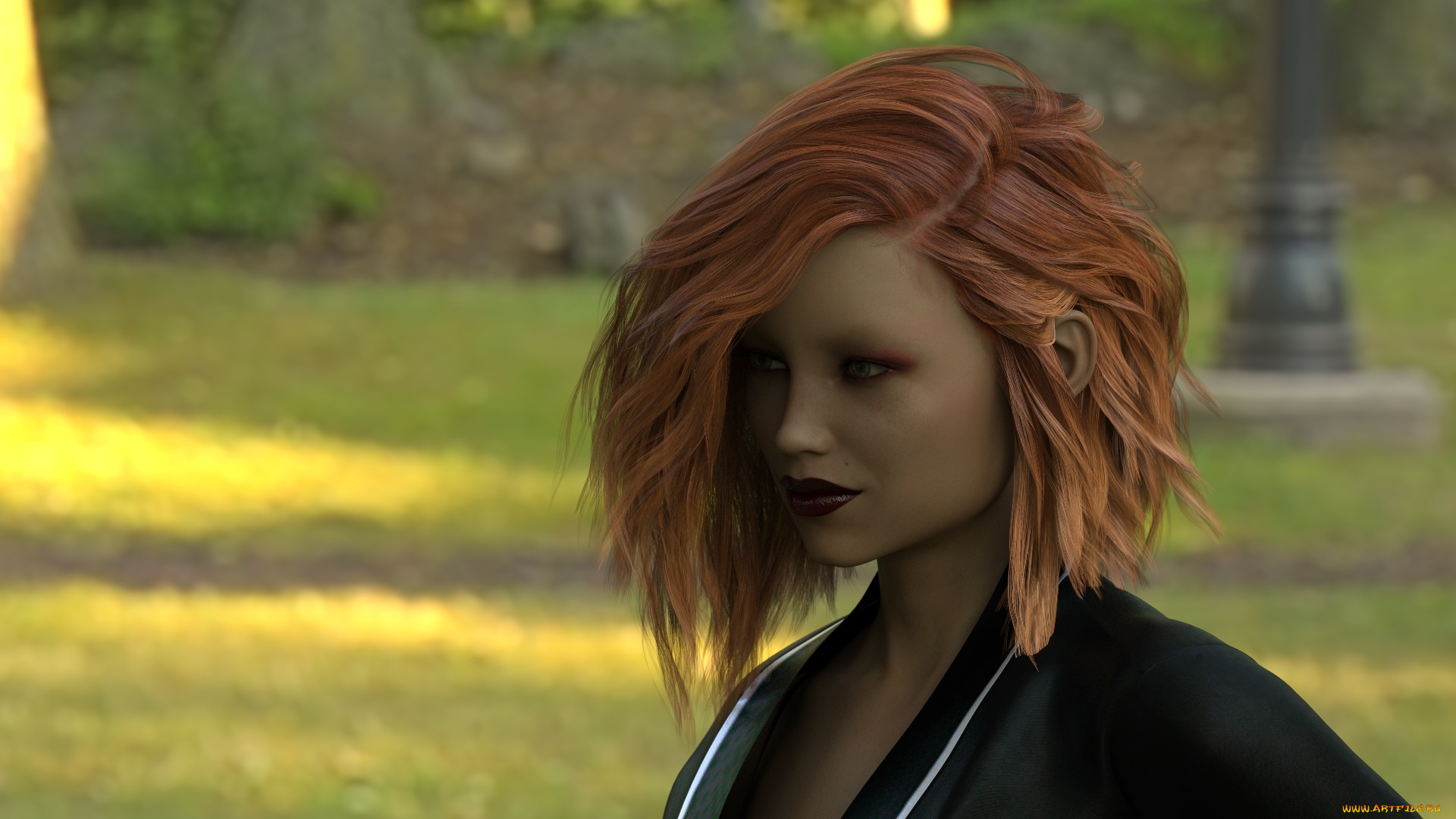 3д, графика, портрет, , portraits, девушка, фон, взгляд