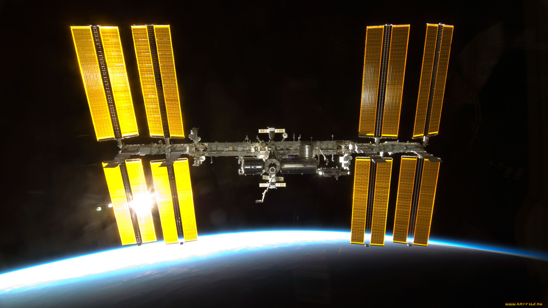 космос, космические, корабли, , космические, станции, планета, небо, земля, мкс