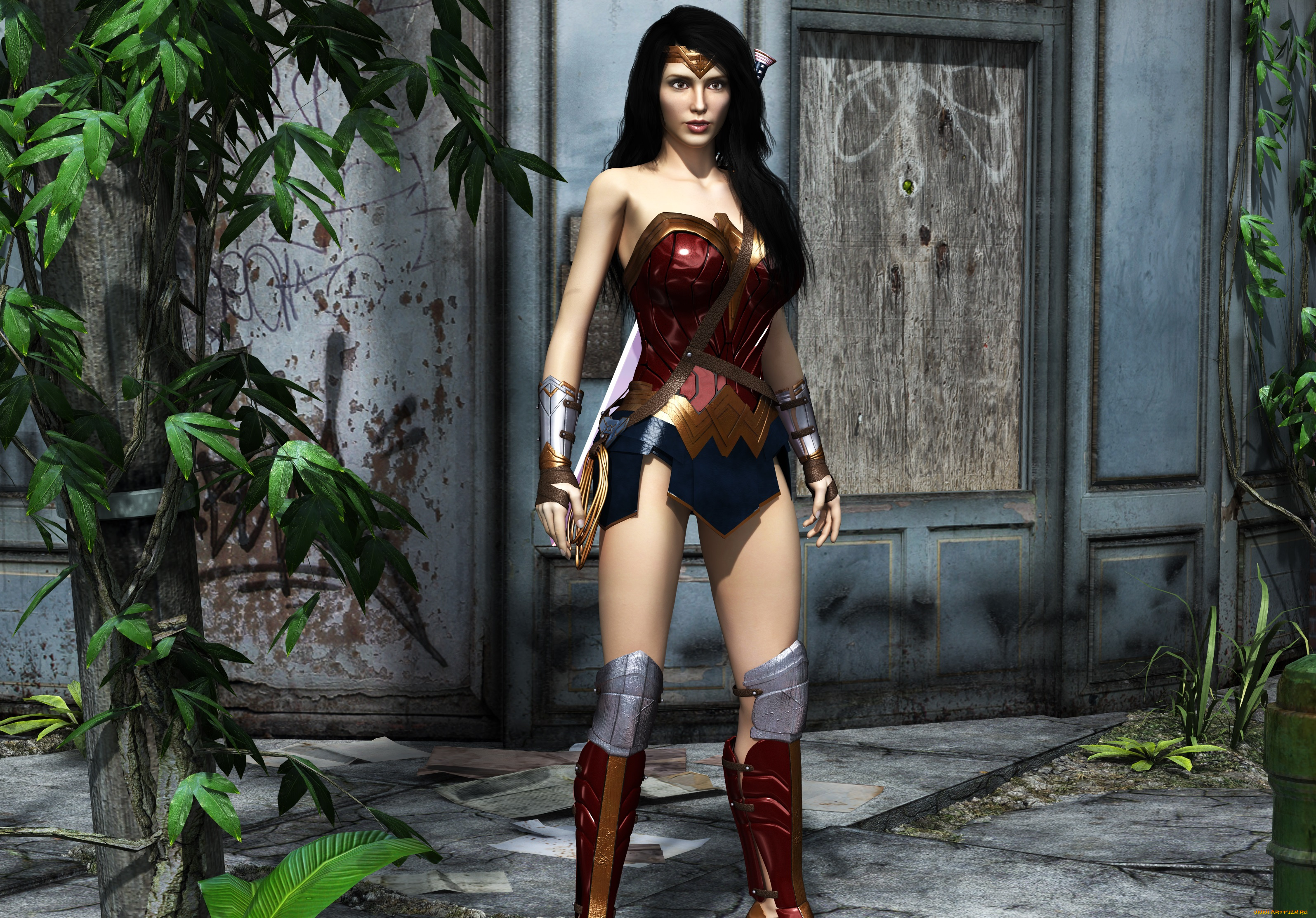 3д, графика, фантазия, , fantasy, взгляд, девушка, фон