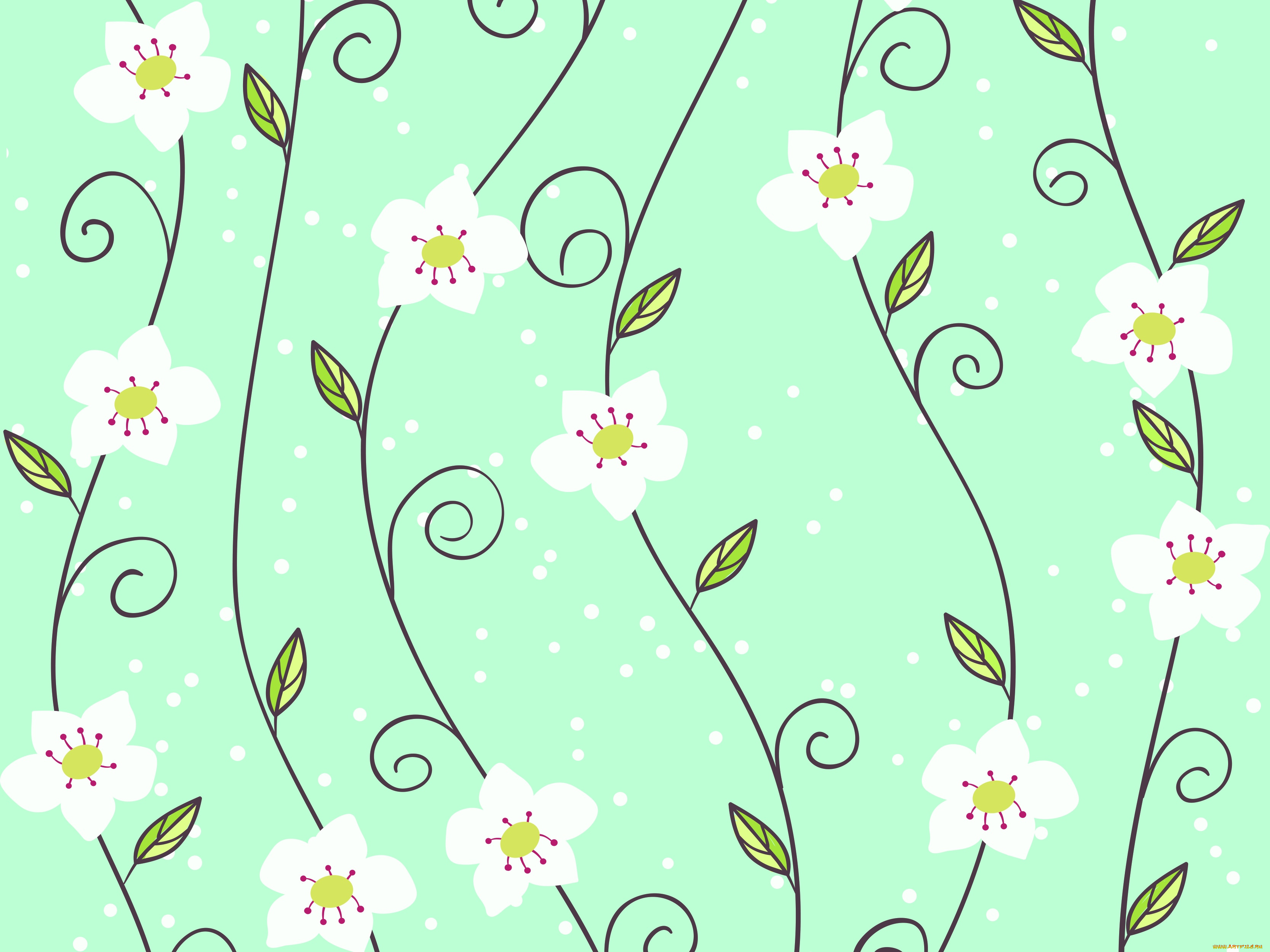 вектор, цветы, векторная, графика, цветы, , flowers, фон, рисунок, вектор, цветы