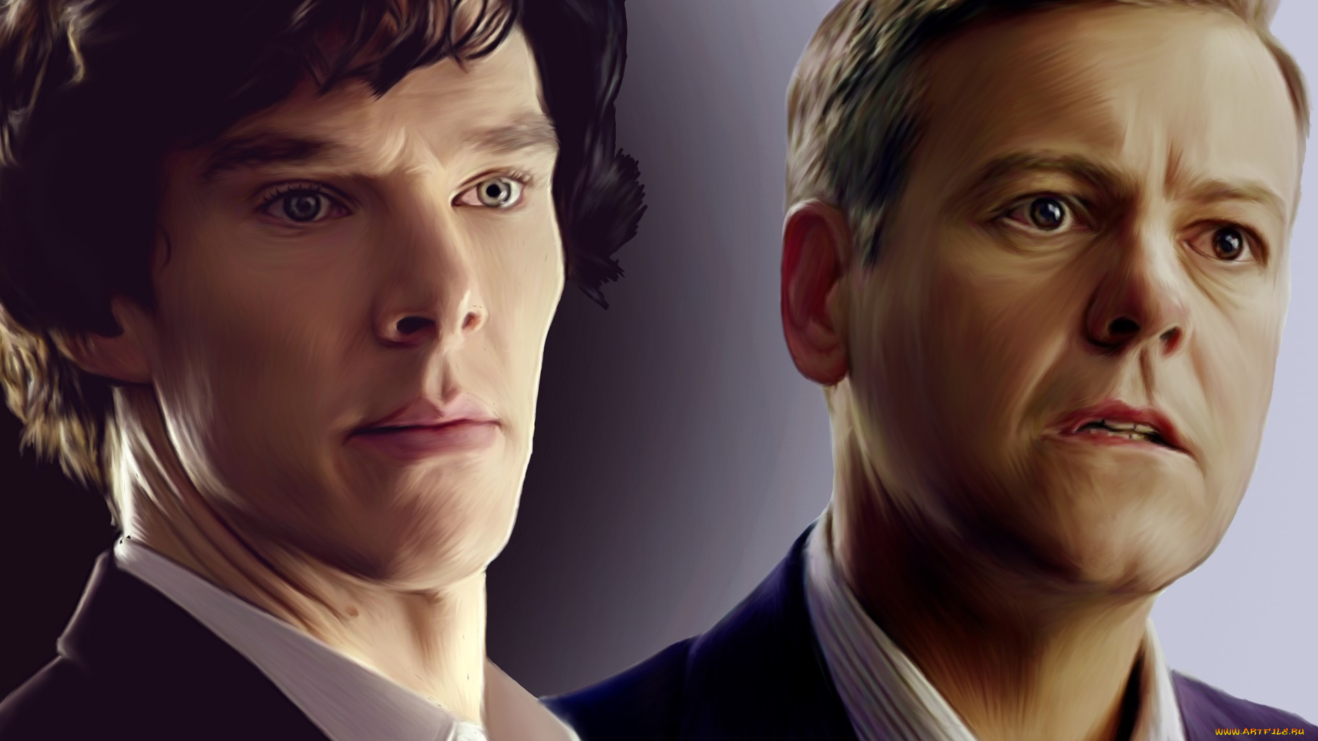 рисованное, кино, sherlock, bbc