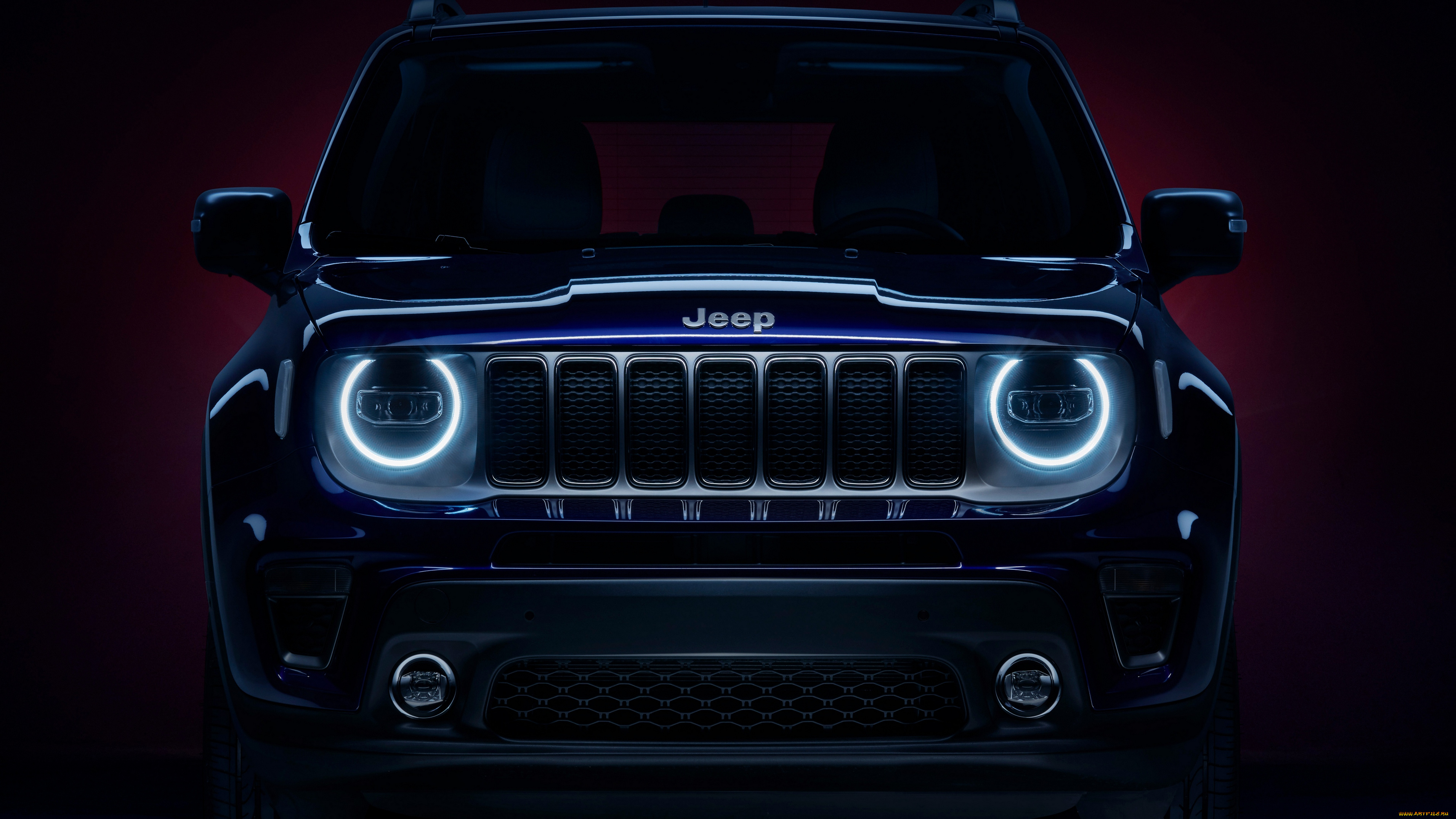 2019, jeep, renegade, limited, автомобили, jeep, вид, спереди, джип, 2019, renegade, limited