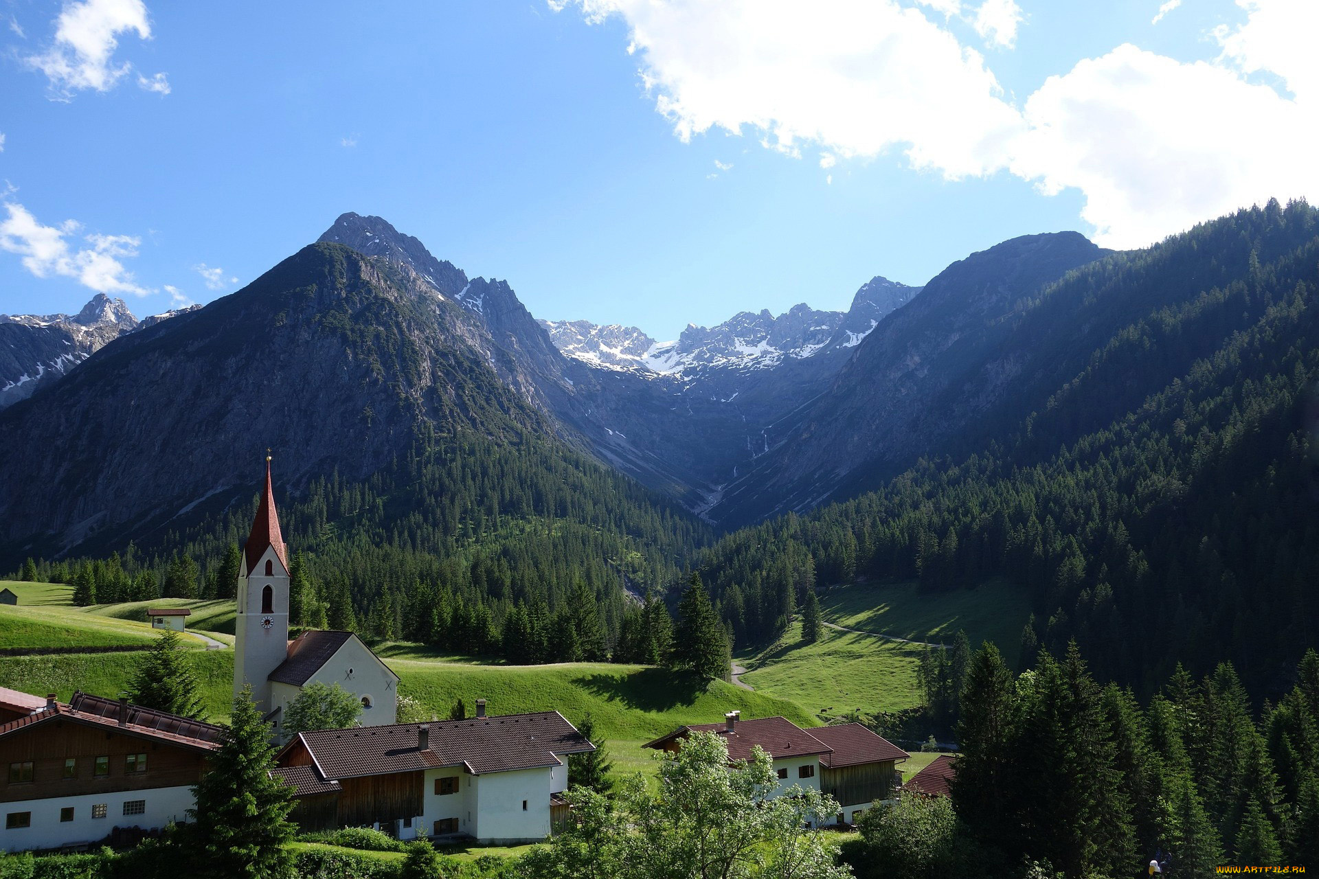 города, -, католические, соборы, , костелы, , аббатства, горы, костел, долина