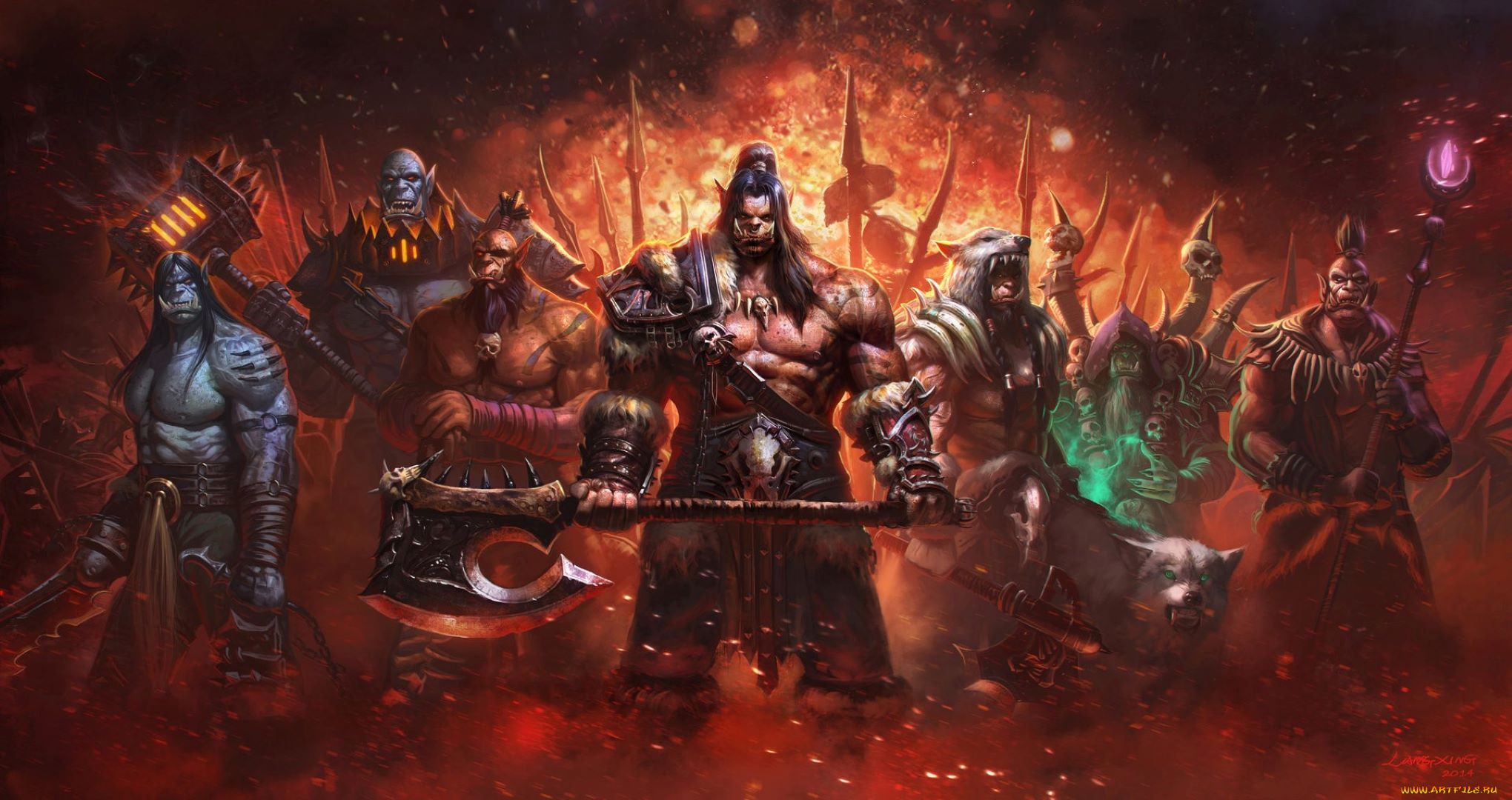 видео, игры, world, of, warcraft, орки, оружие