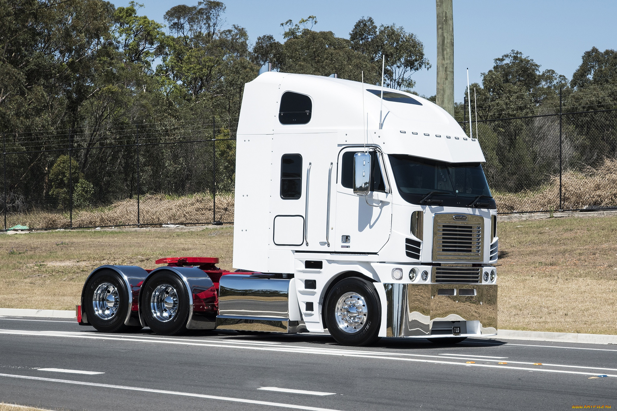 автомобили, freightliner, white, argosy, сhrom