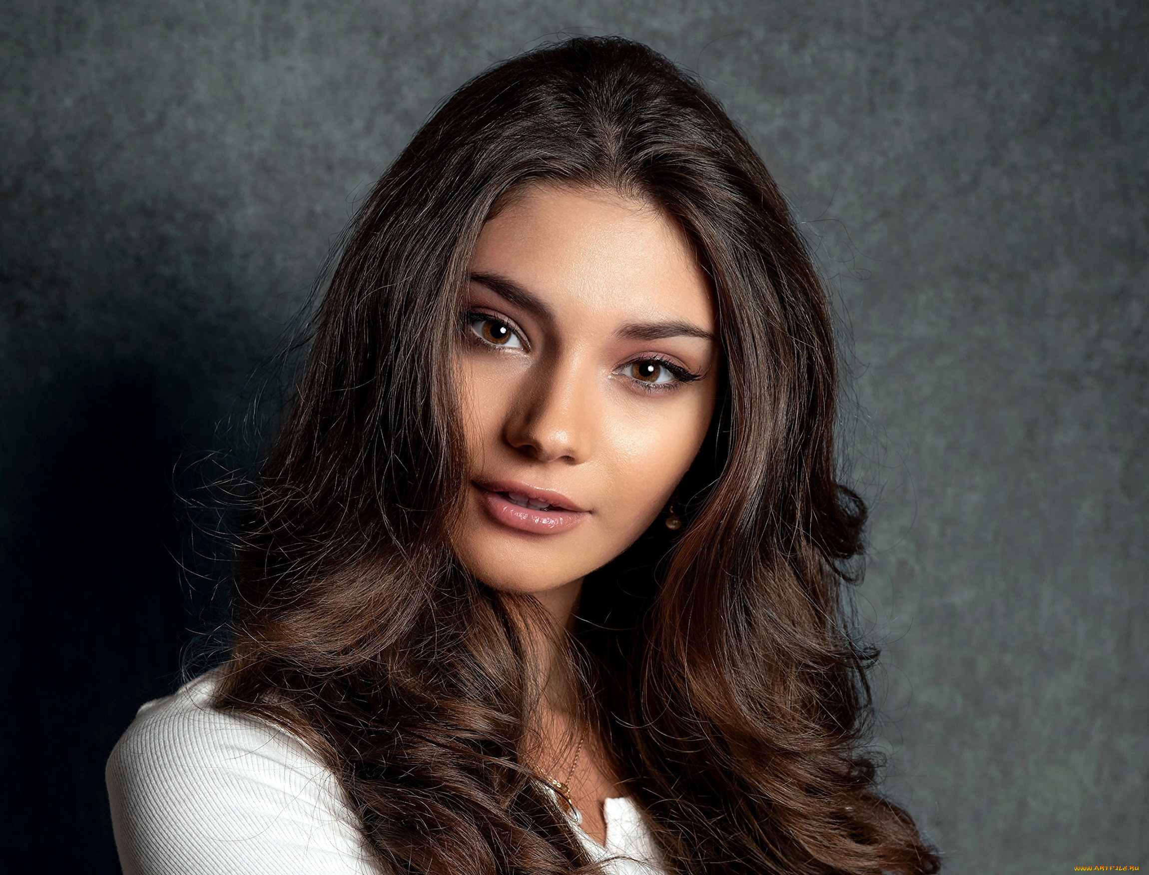 девушки, -, лица, , портреты, карие, глаза