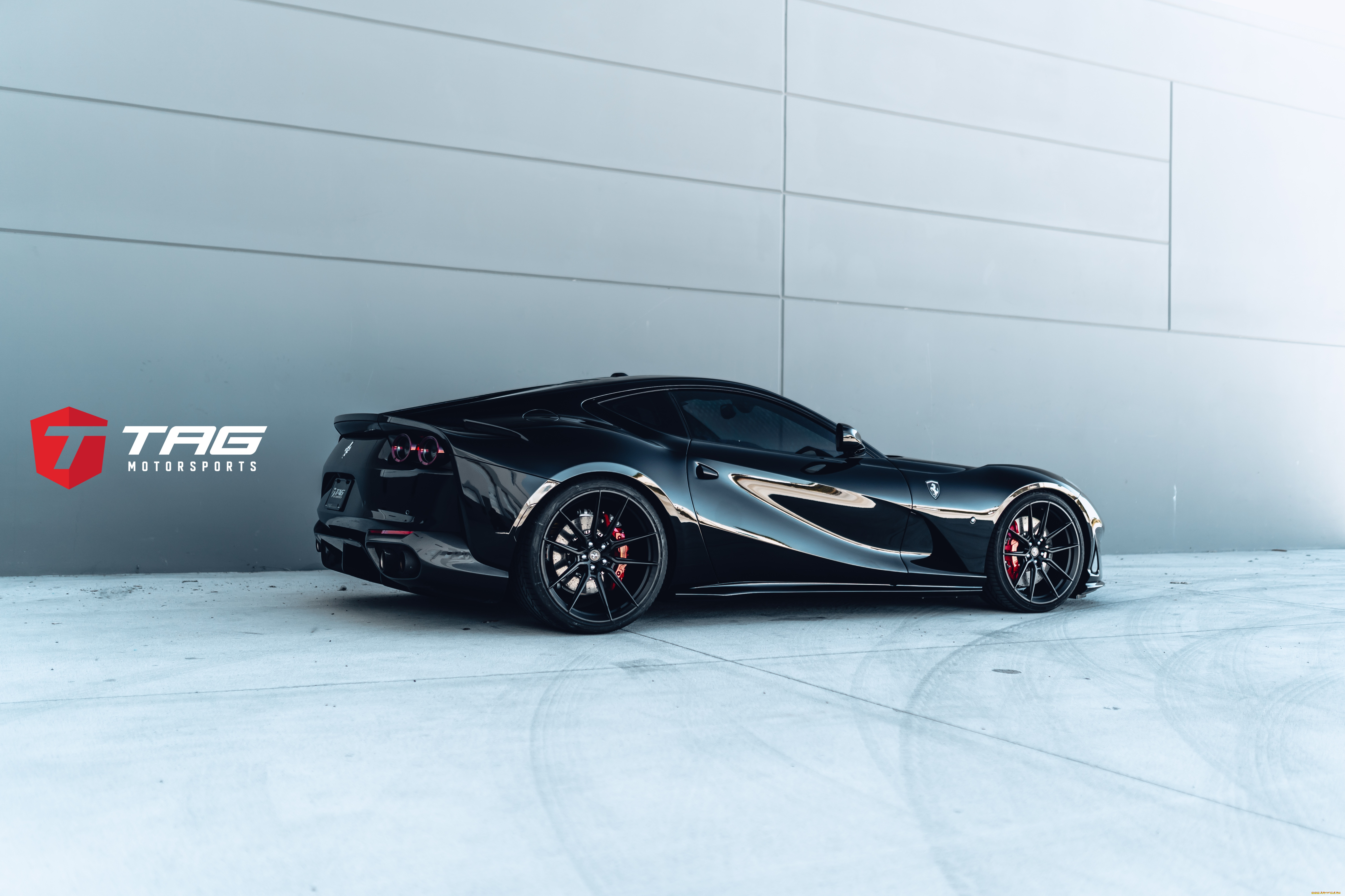 автомобили, ferrari, феррари, black, vossen, tag, 812, superfast, суперфаст