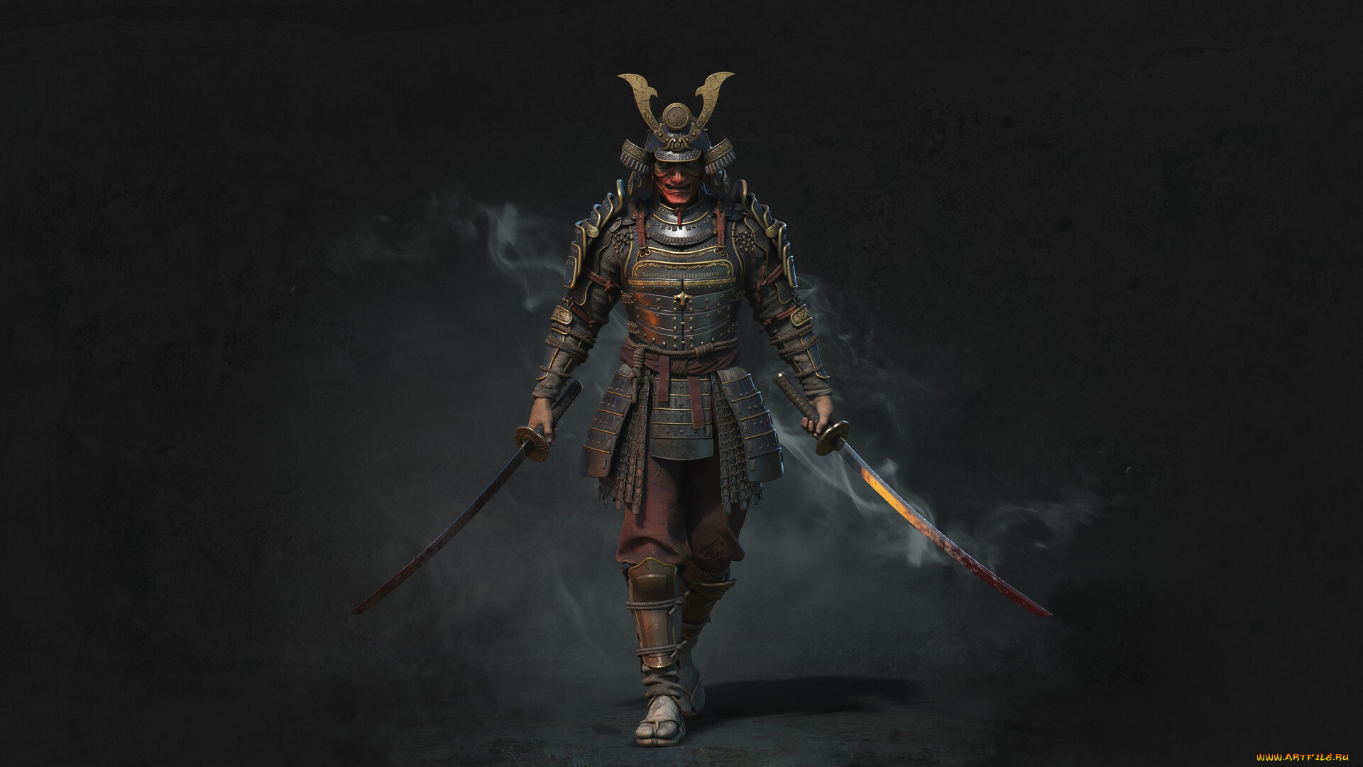 3д, графика, фантазия, , fantasy, самурай