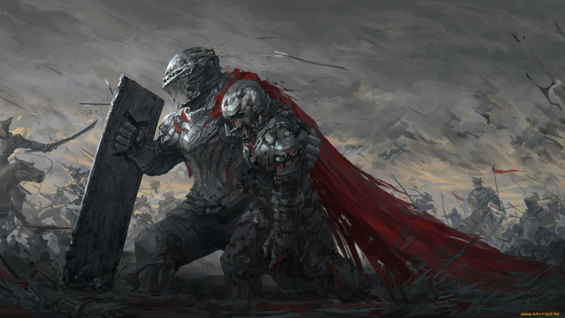 фэнтези, люди, рыцарь