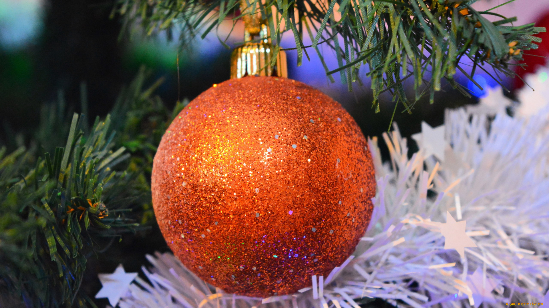 праздничные, шары, елочный, шарик, макро