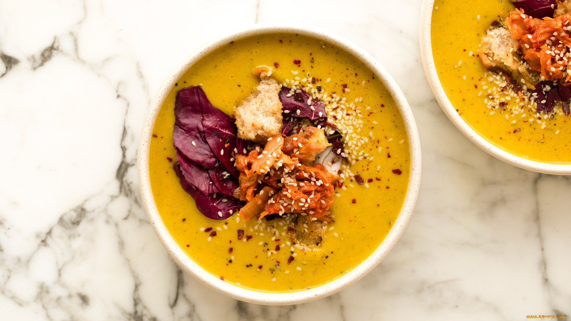 еда, первые, блюда, тыквенный, суп