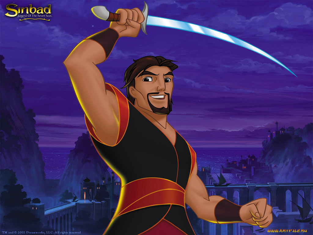 мультфильмы, sinbad, legend, of, the, seven, seas