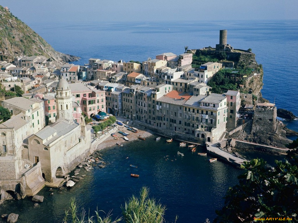 города, амальфийское, лигурийское, побережье, италия