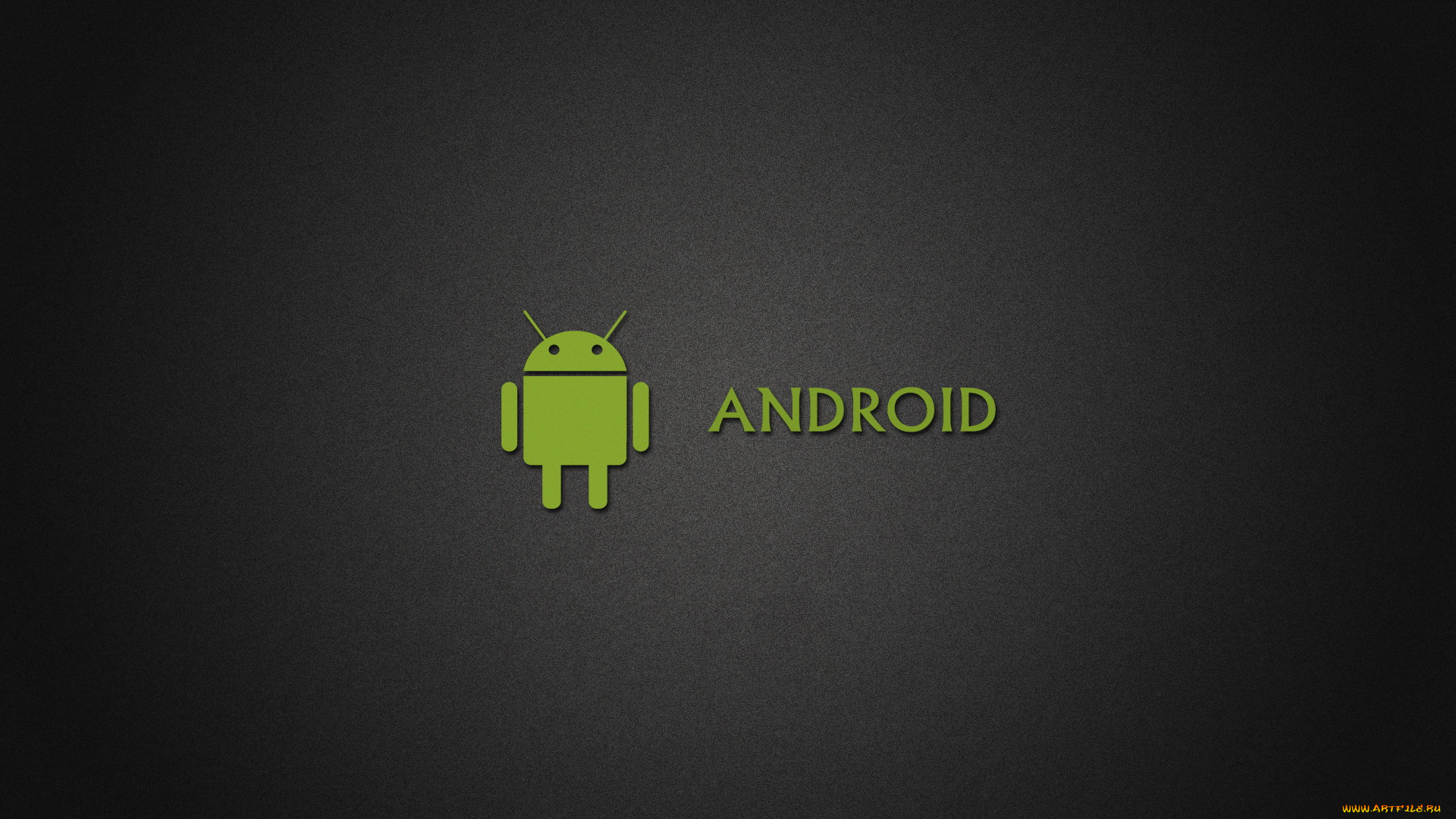 компьютеры, android, тёмный, логотип, зелёный
