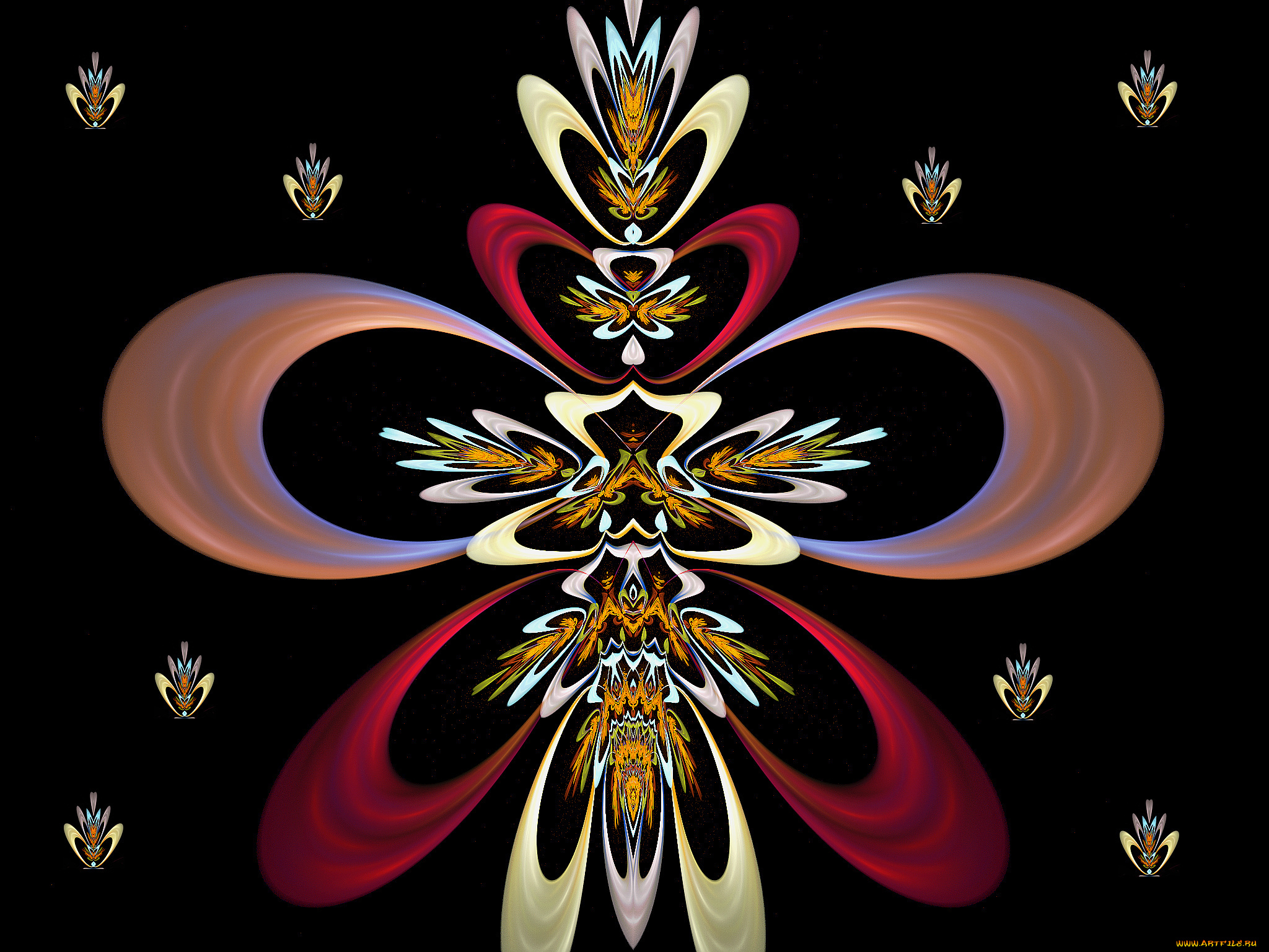 3д, графика, fractal, фракталы, абстракция, узор