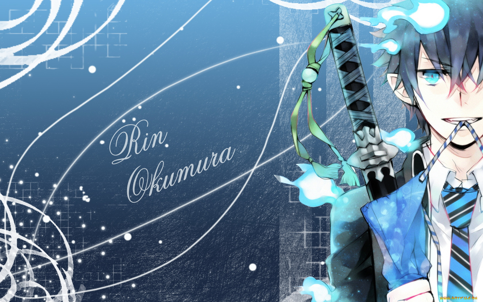 аниме, ao, no, exorcist, наруто