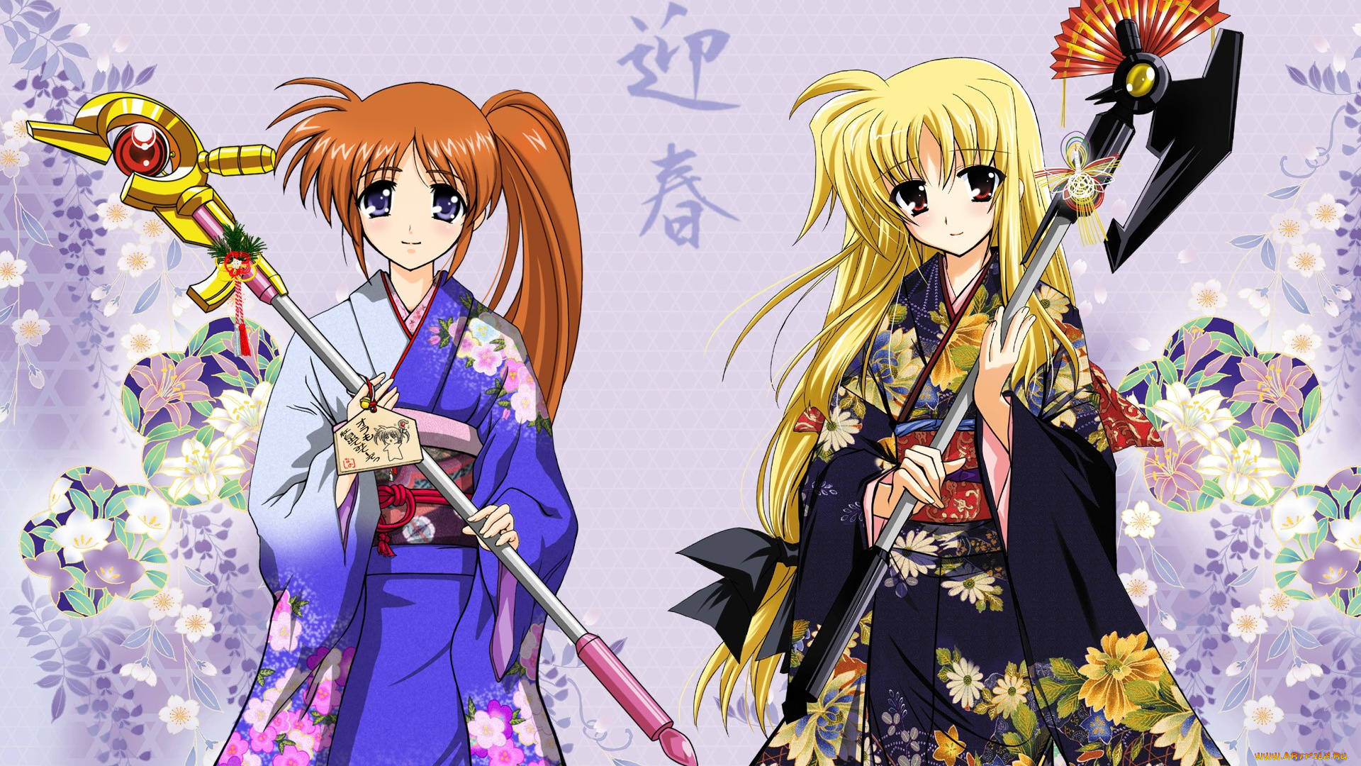 аниме, mahou, shoujo, lyrical, nanoha