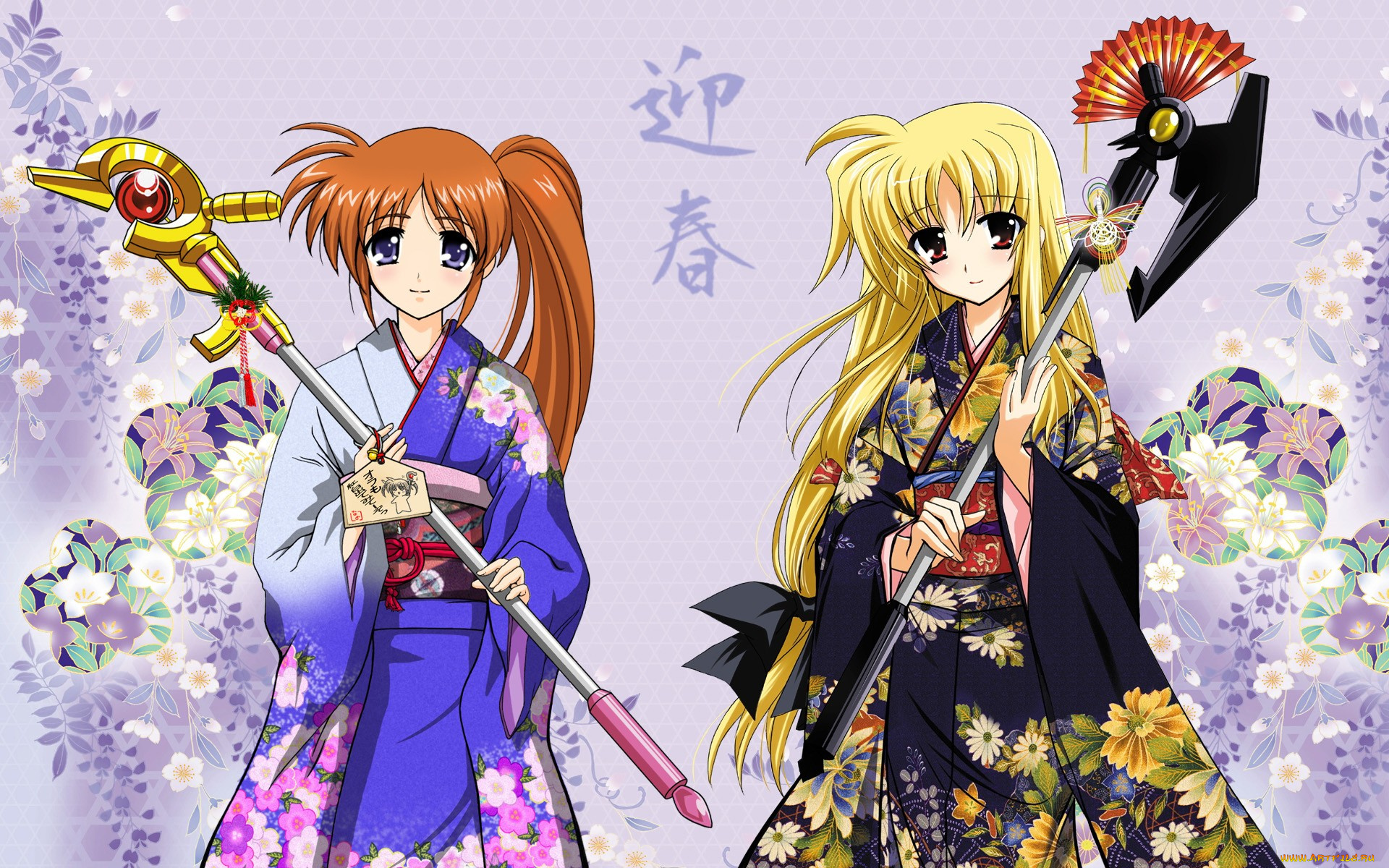 аниме, mahou, shoujo, lyrical, nanoha