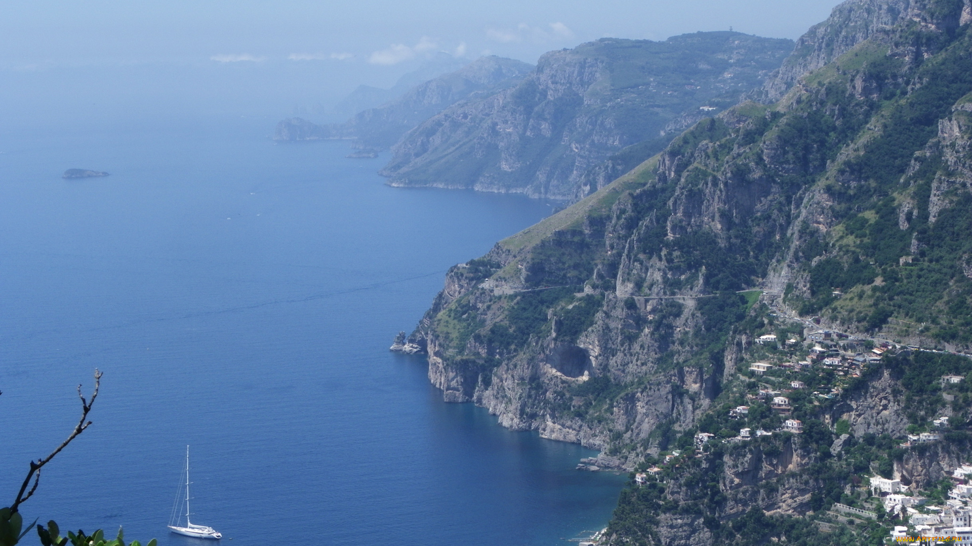 amalfi, italy, природа, побережье, море, горы