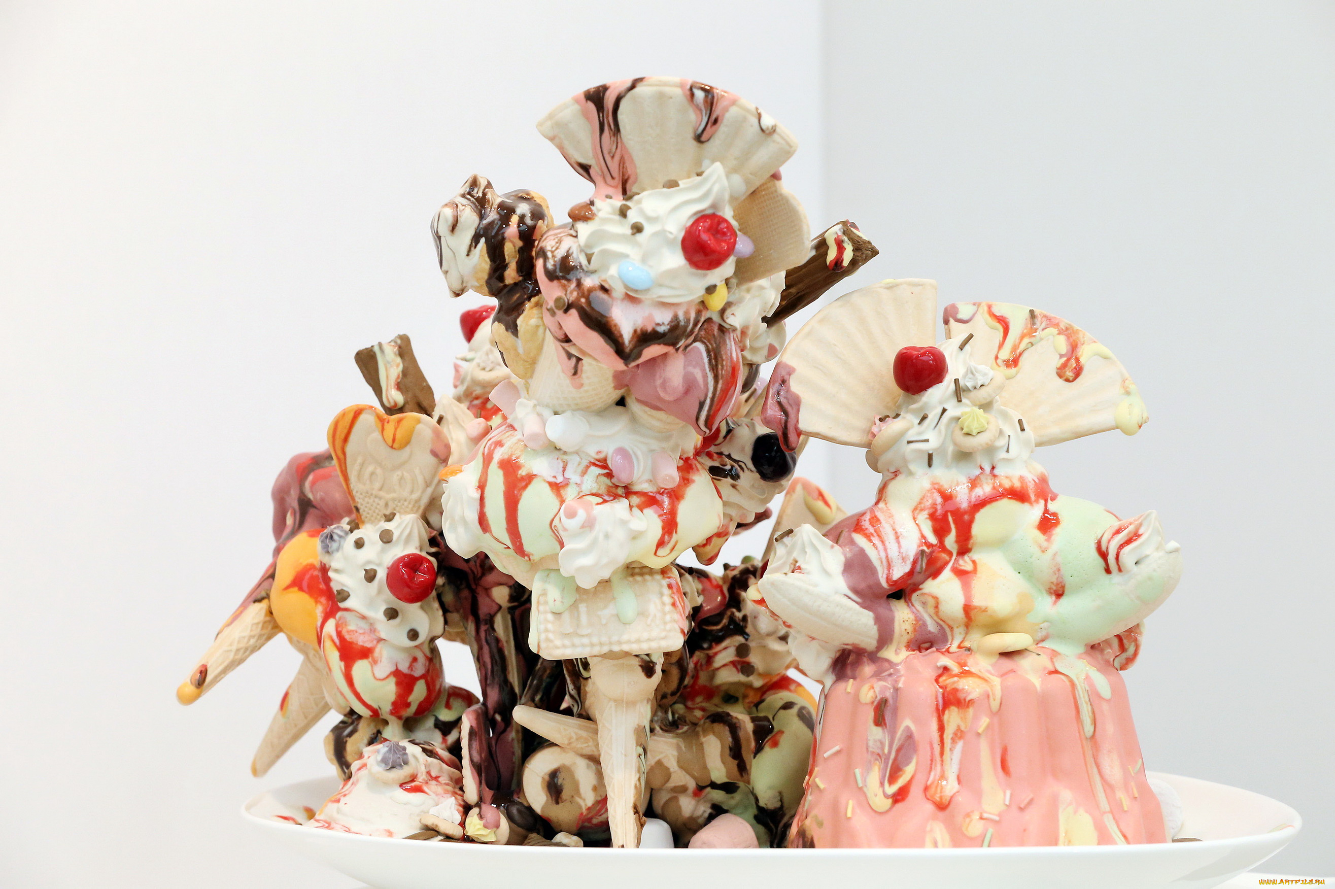 еда, мороженое, десерты, украшения